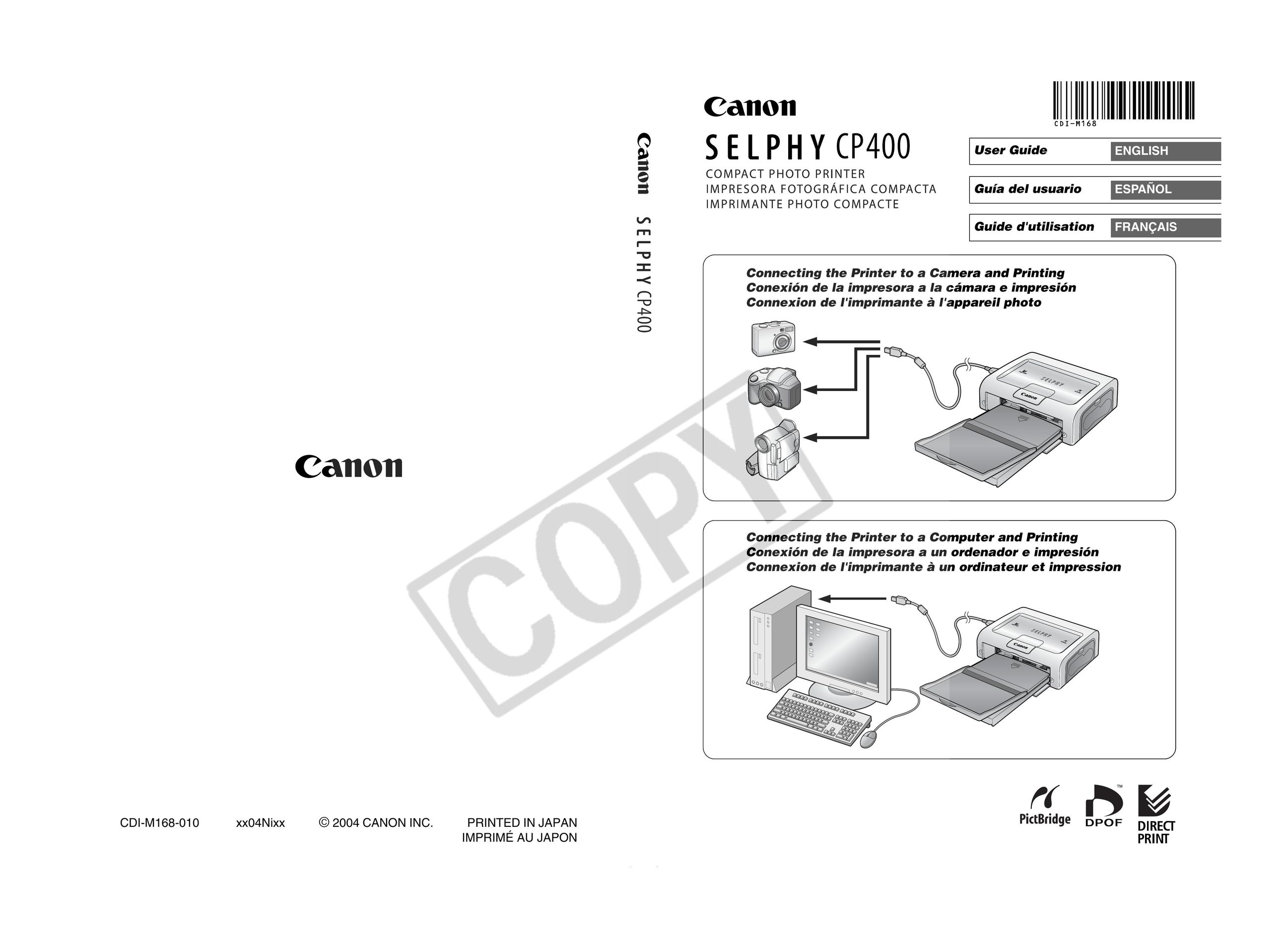 Canon CP400 Network Cables User Manual