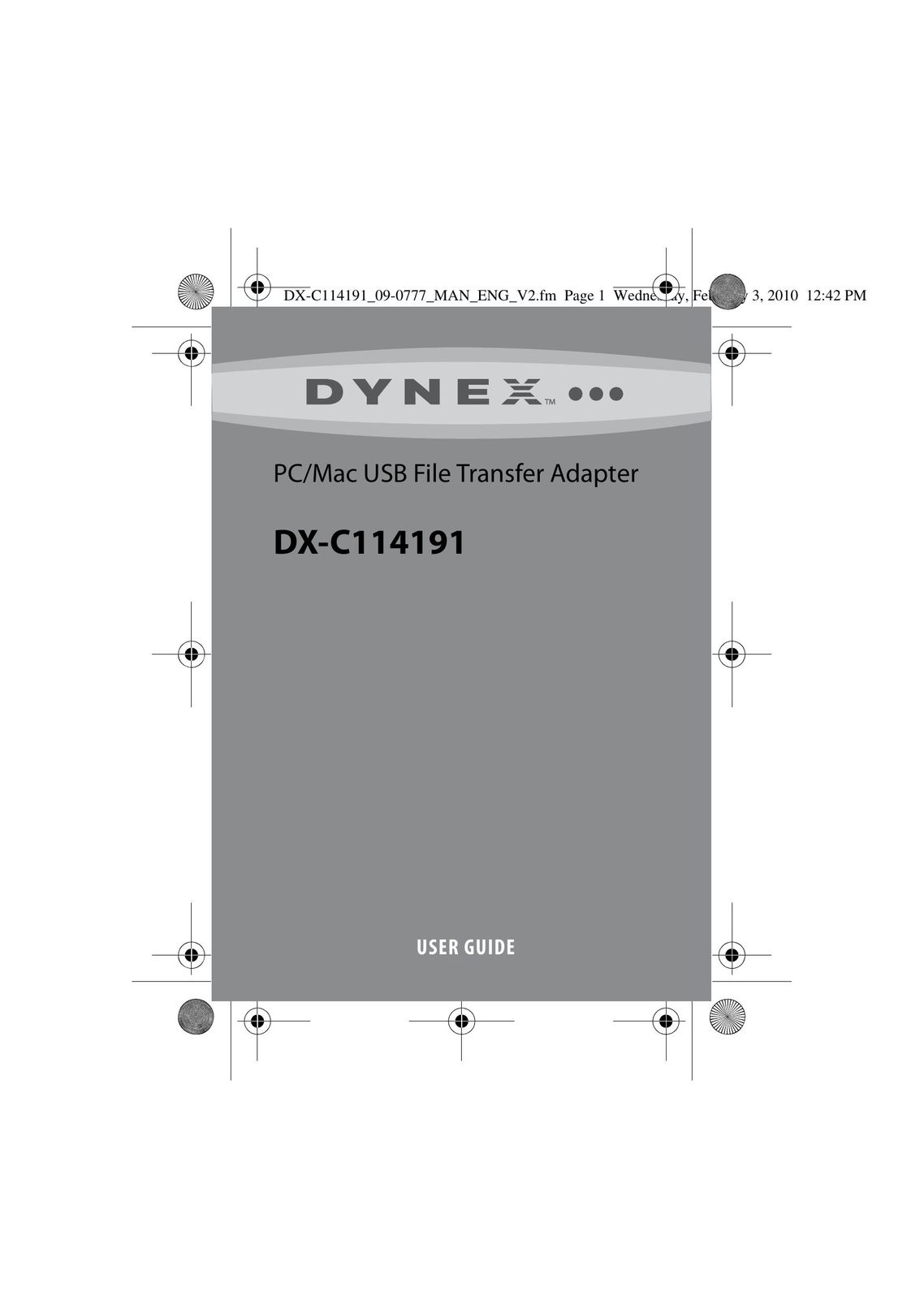 Dynex DX-C114191 Network Cables User Manual