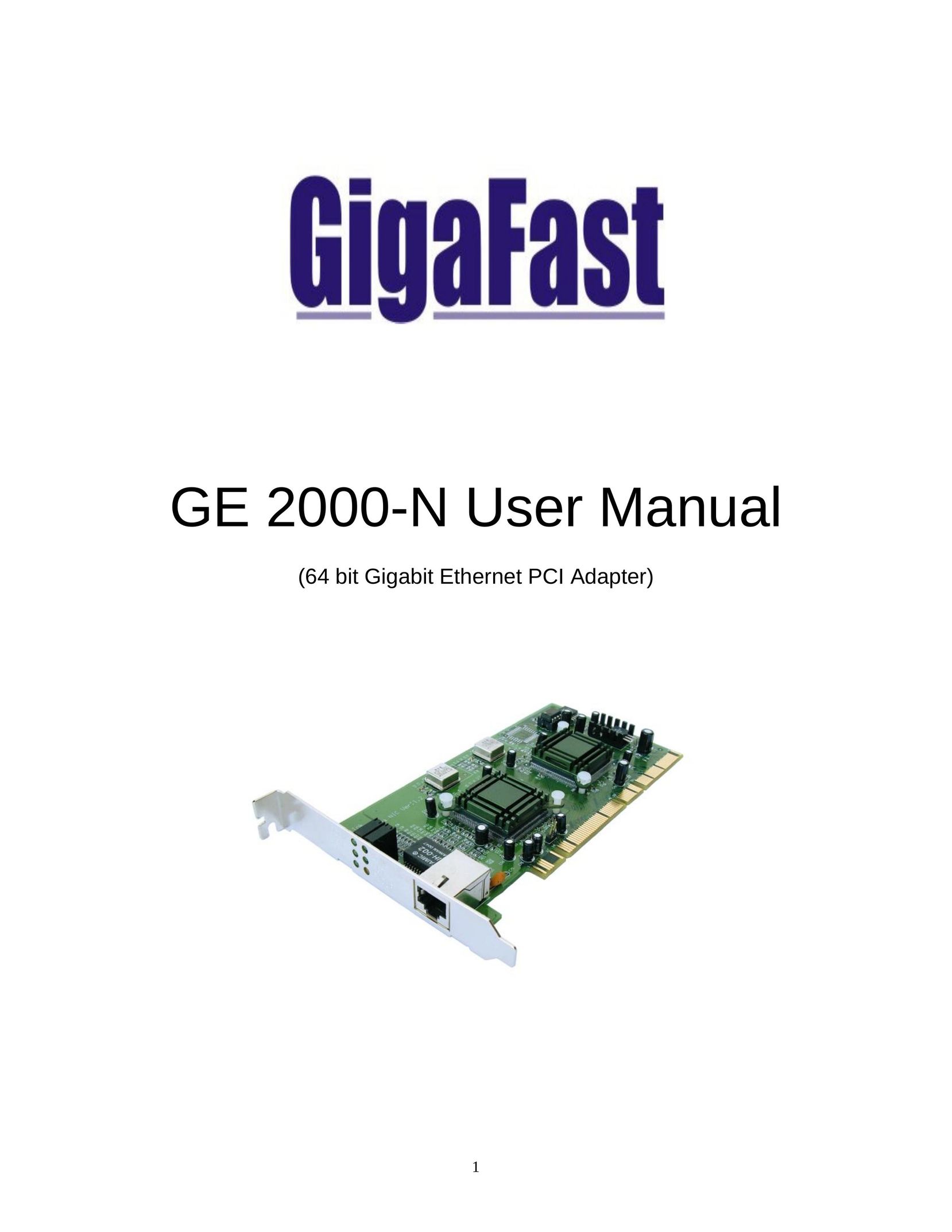 Gigabyte GE 2000-N Network Cables User Manual