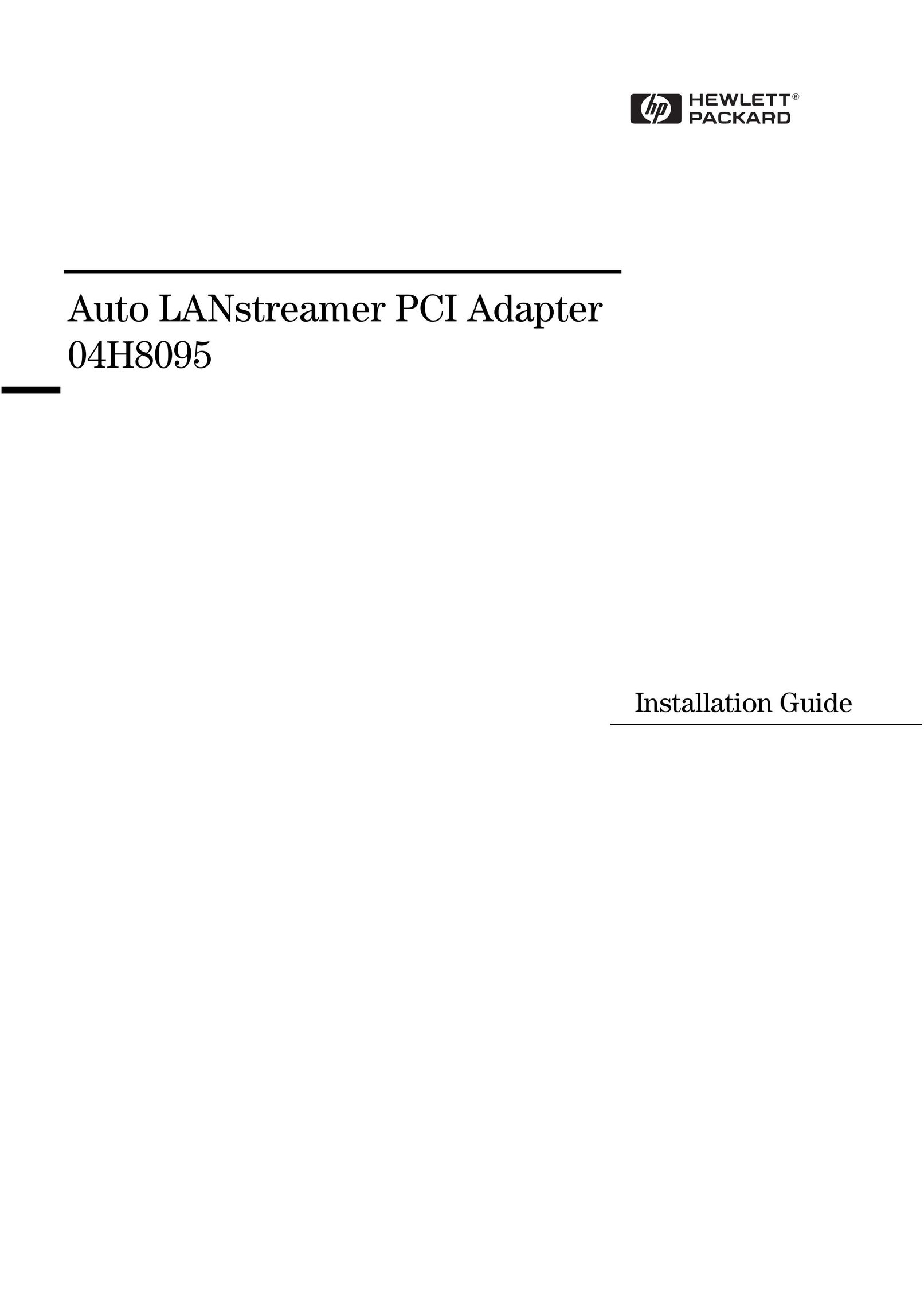 HP (Hewlett-Packard) 04H8095 Network Cables User Manual