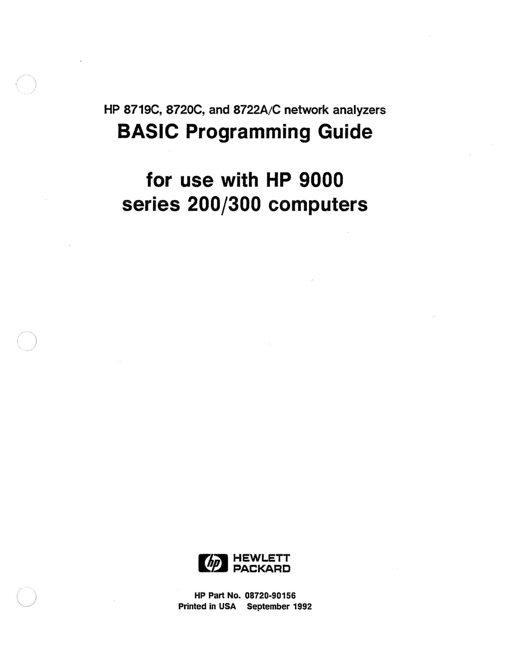 HP (Hewlett-Packard) HP 9000 SEREIS 200 Network Cables User Manual