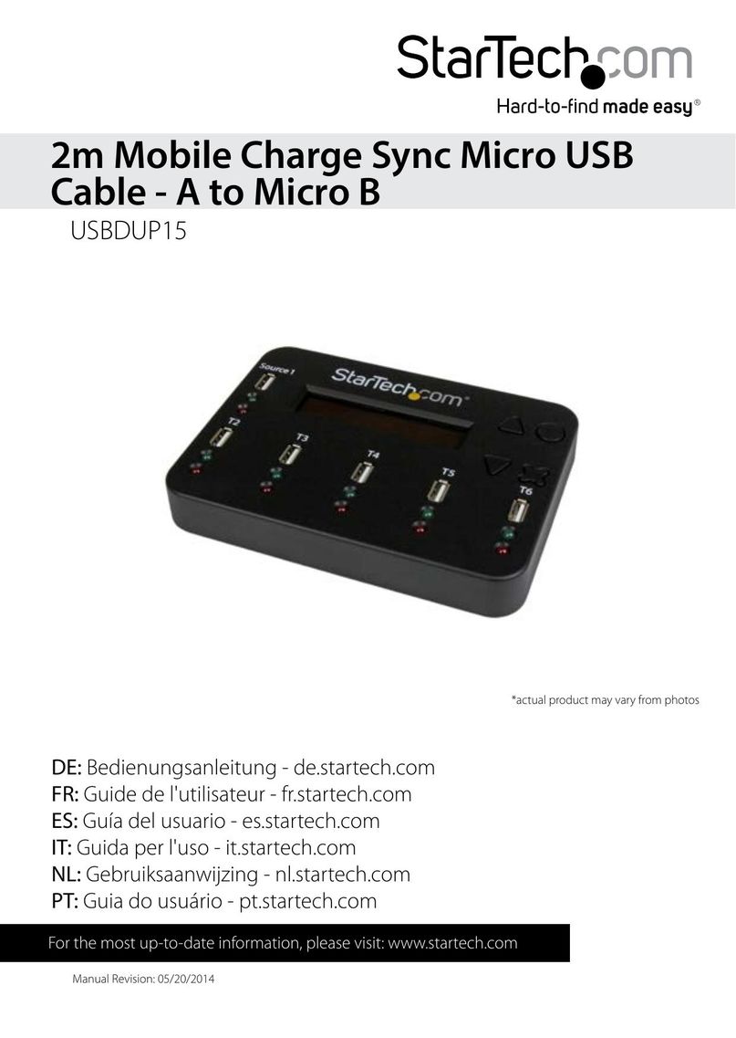 StarTech.com USBDUP15 Network Cables User Manual