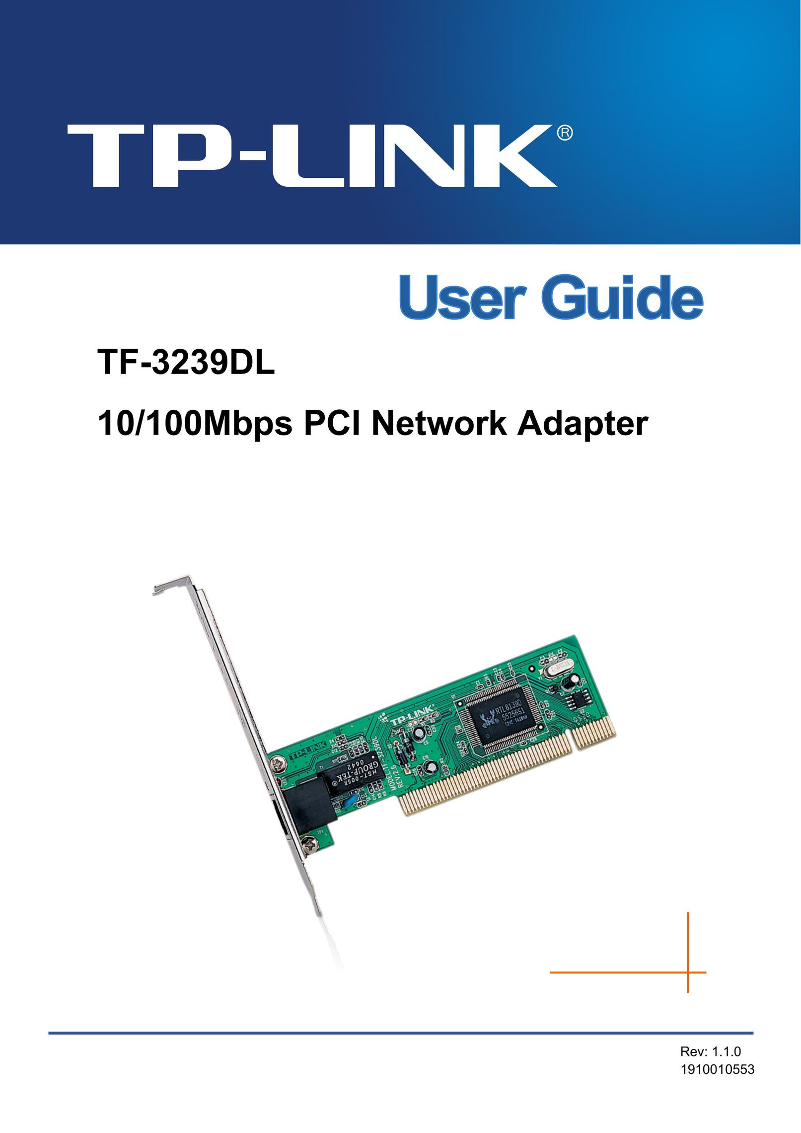 TP-Link TF-3239DL Network Cables User Manual