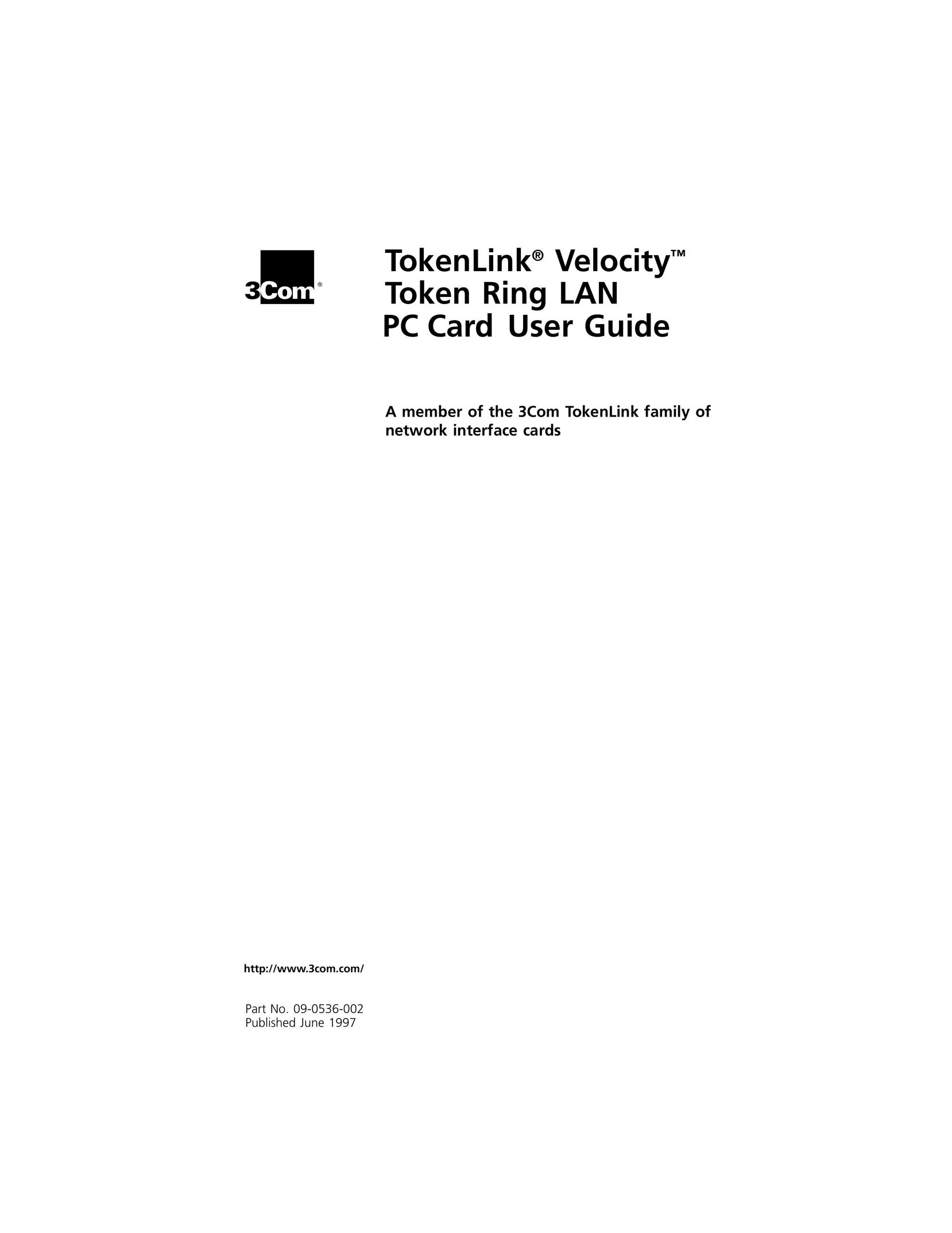 3Com 3C389 Network Card User Manual