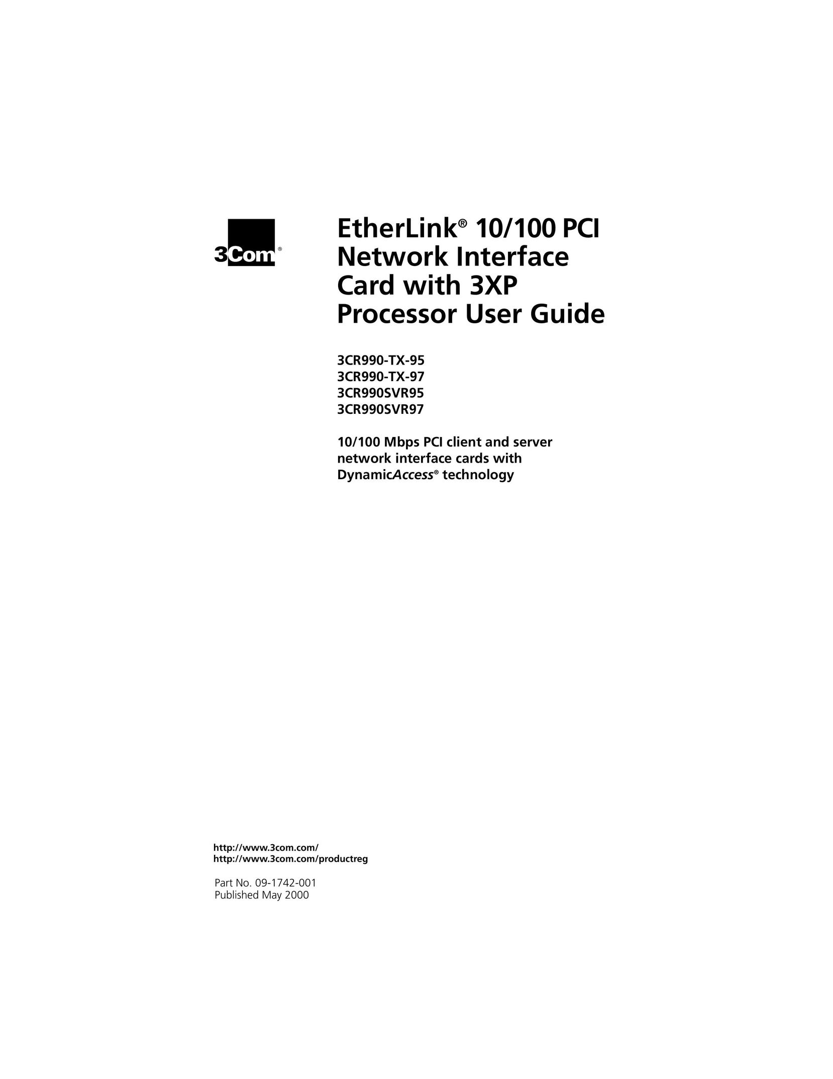 3Com 3CR990-TX-95 Network Card User Manual