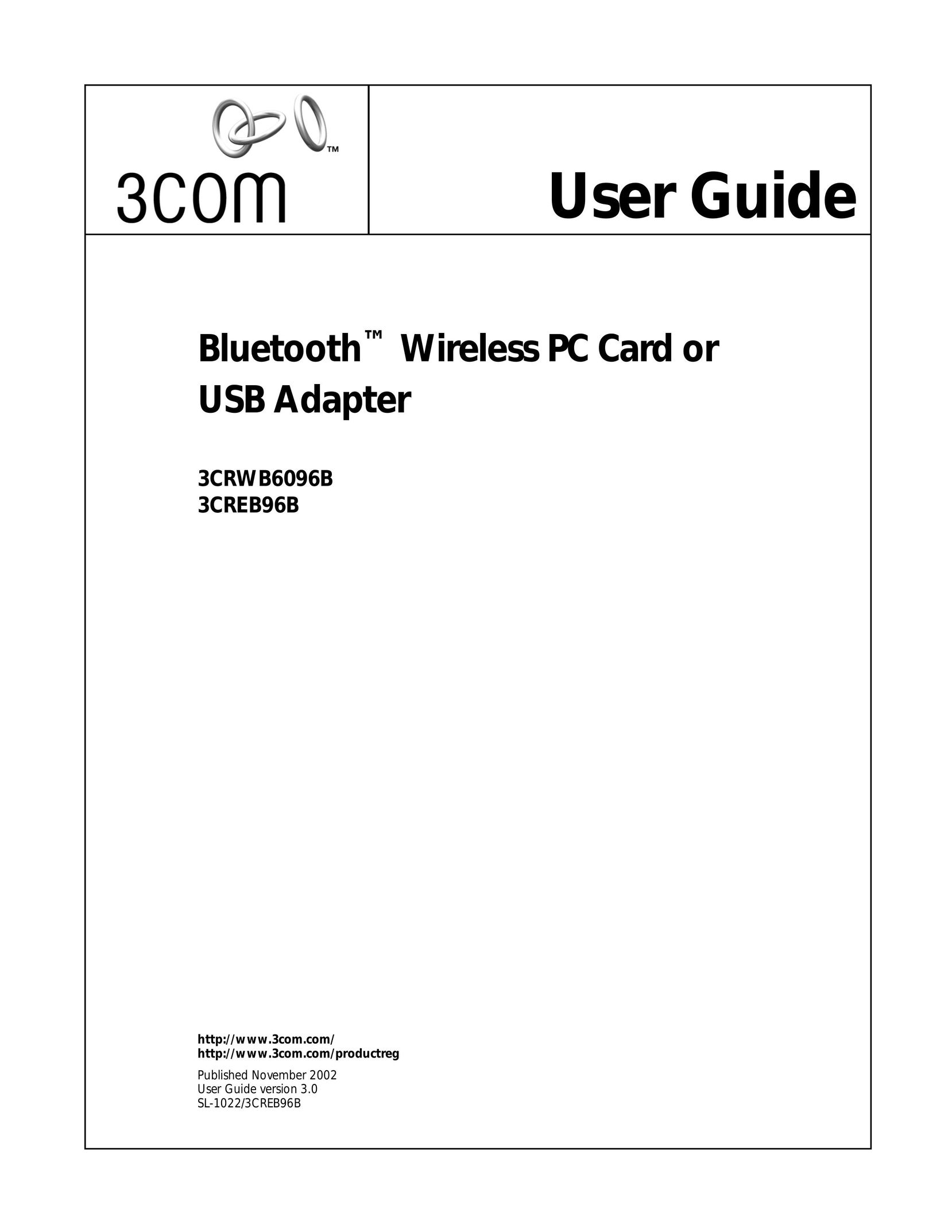 3Com 3CREB96B Network Card User Manual
