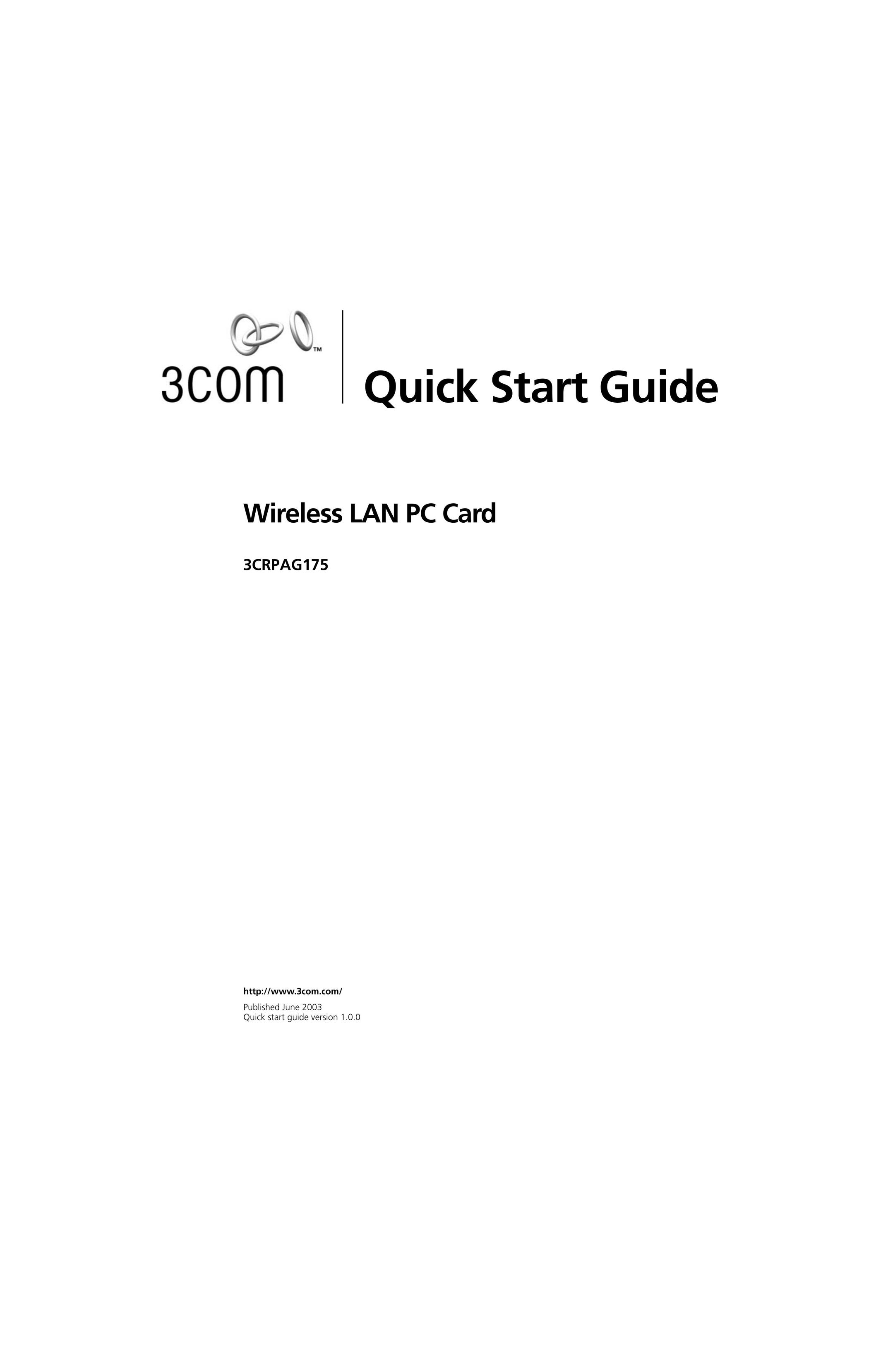 3Com 3CRPAG175 Network Card User Manual