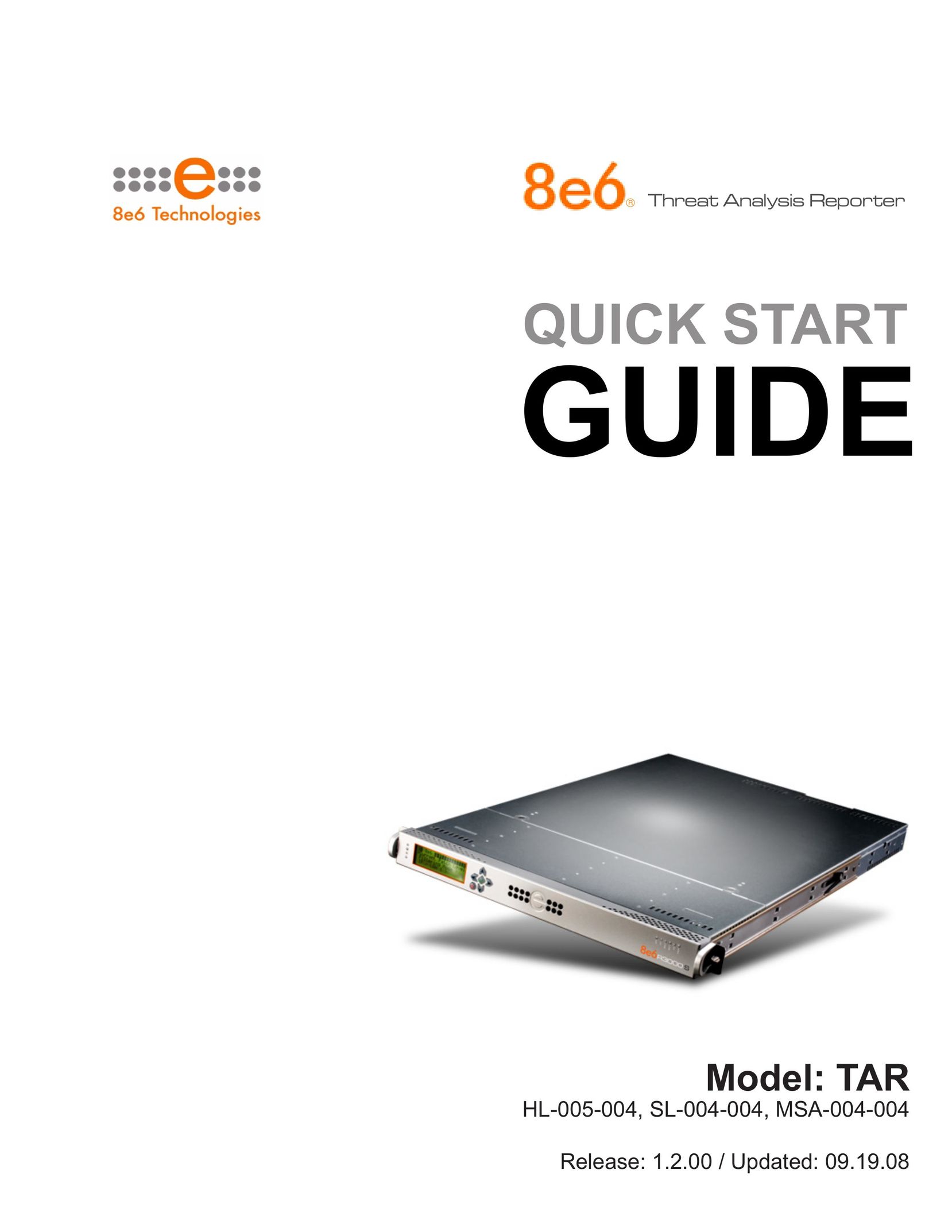 8e6 Technologies TAR Network Card User Manual