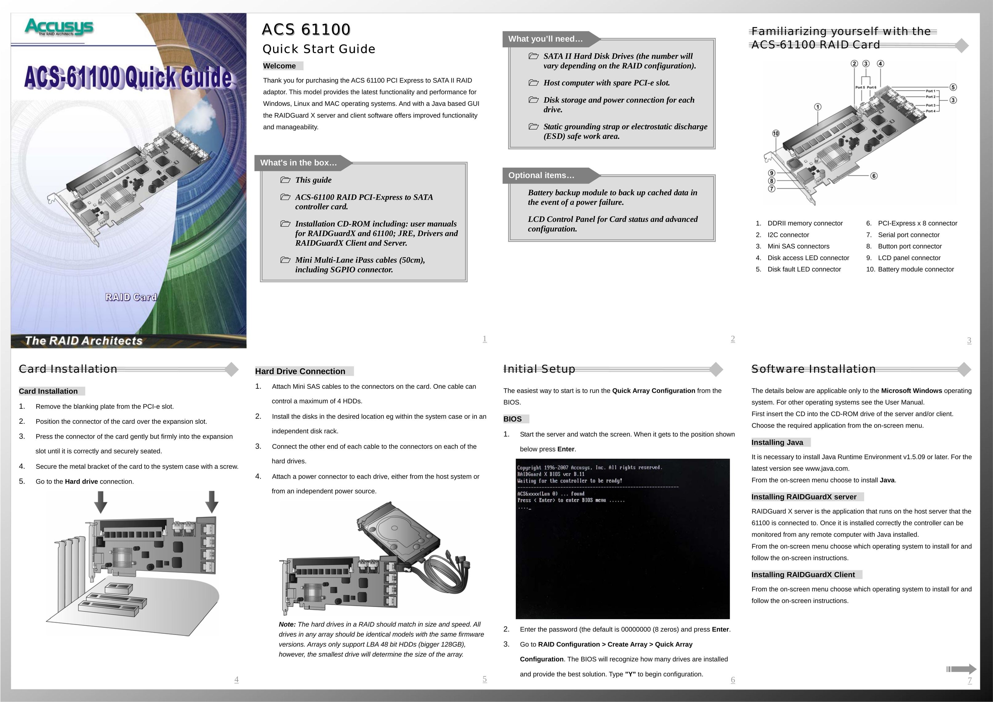 Accusys ACS-61100 Network Card User Manual