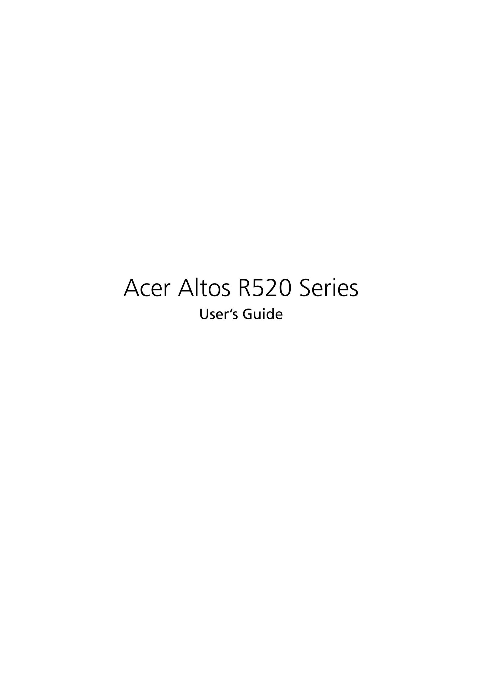 Acer Altos R520 Network Card User Manual
