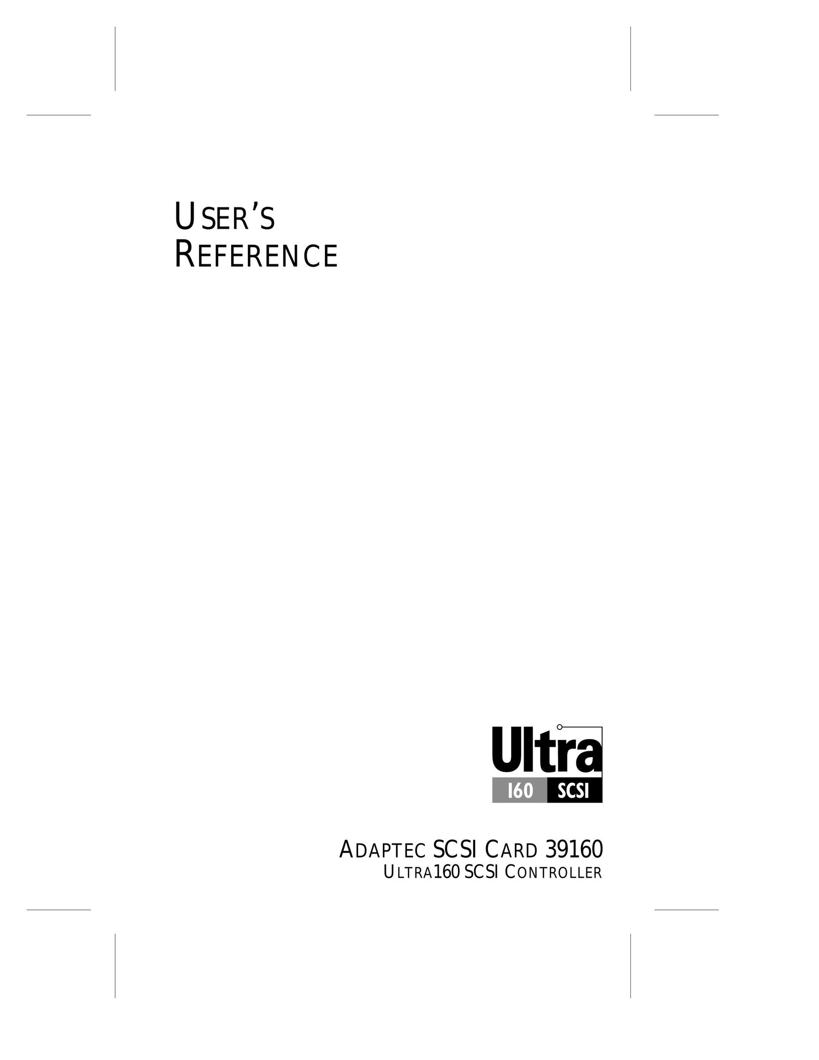 Adaptec 39106 Network Card User Manual
