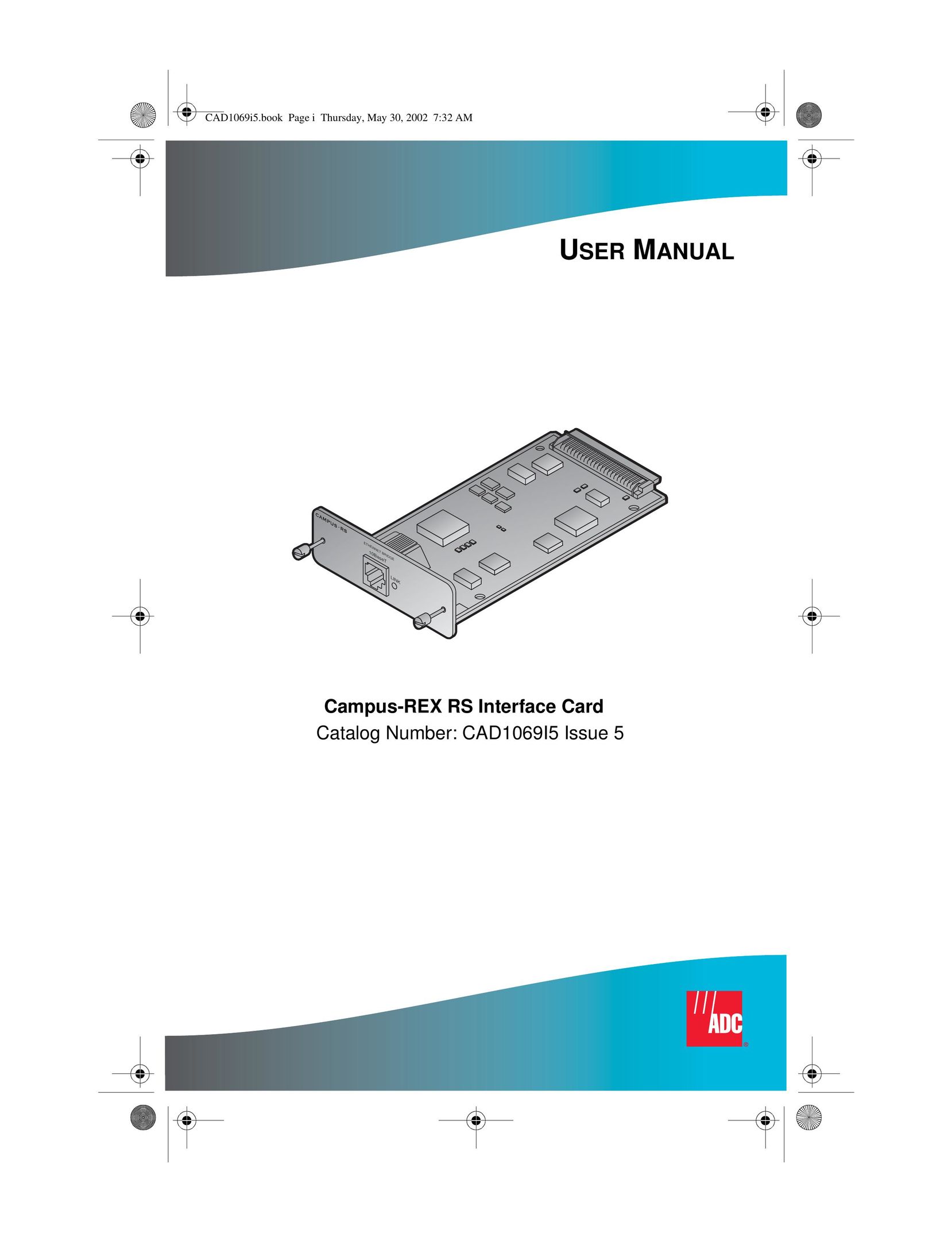 ADC Campus-REX RS Interface Card Network Card User Manual