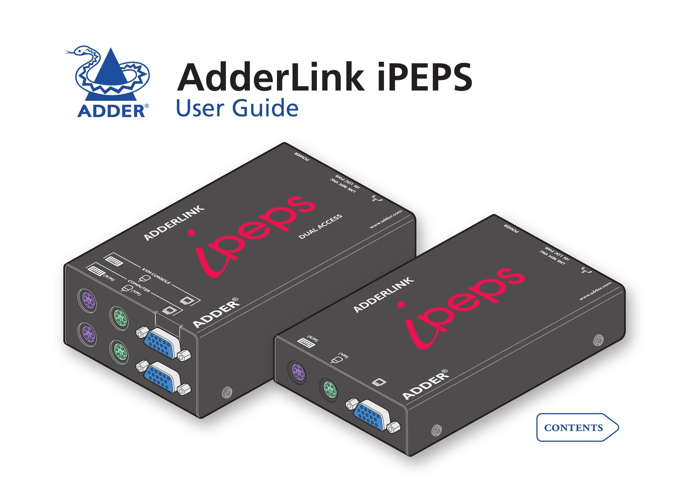 Adder Technology iPEPS Network Card User Manual