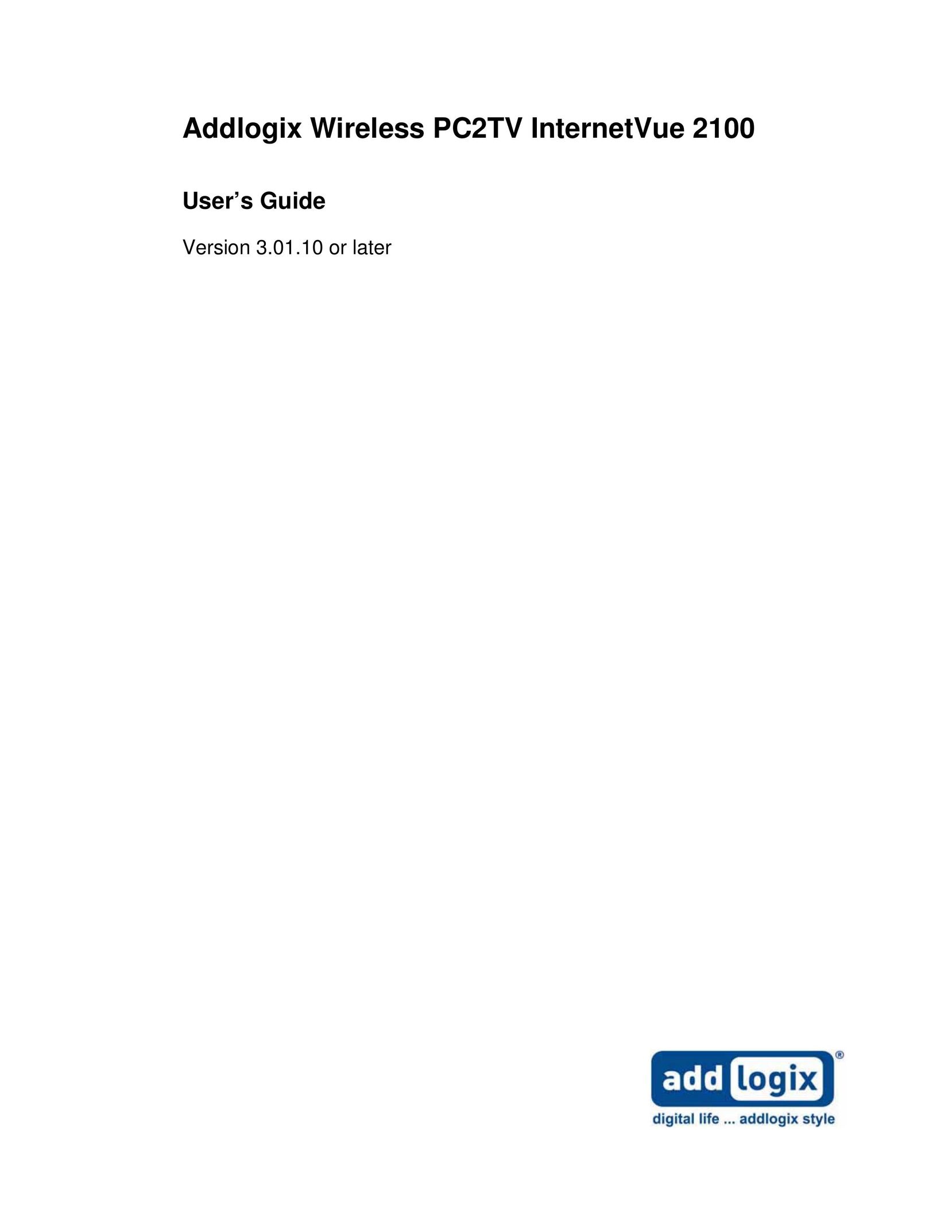 Addlogix 2100 Network Card User Manual