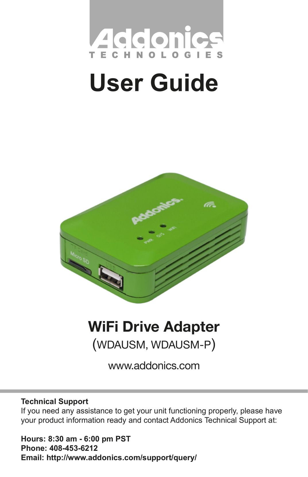 Addonics Technologies WDAUSM Network Card User Manual