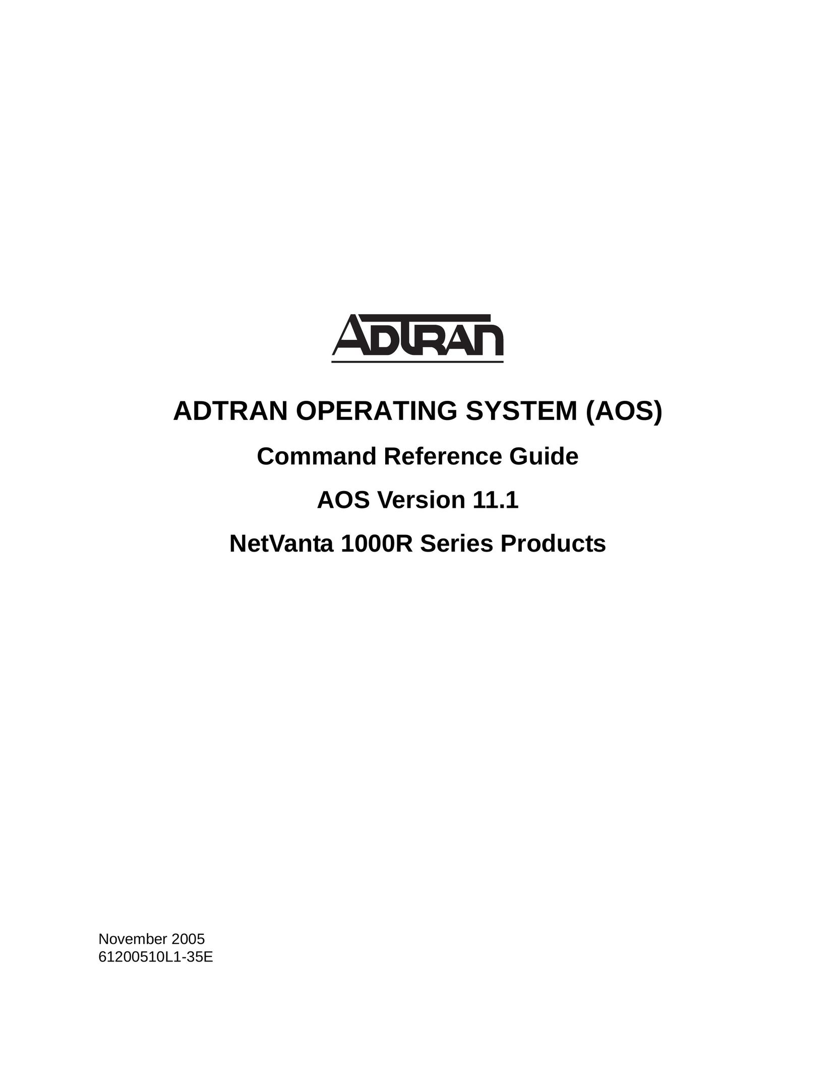 ADTRAN 1000R Series Network Card User Manual