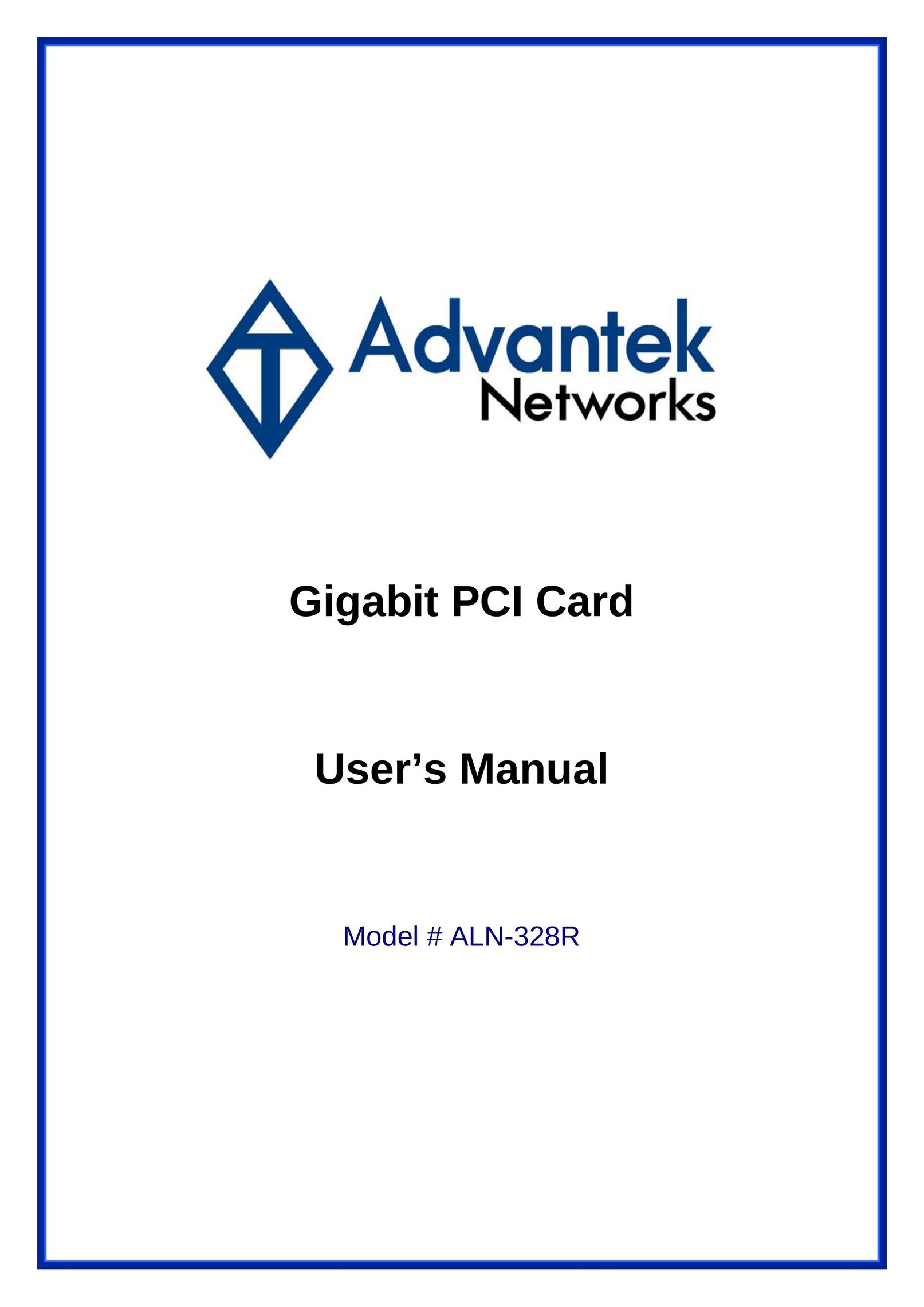 Advantek Networks ALN-328R Network Card User Manual