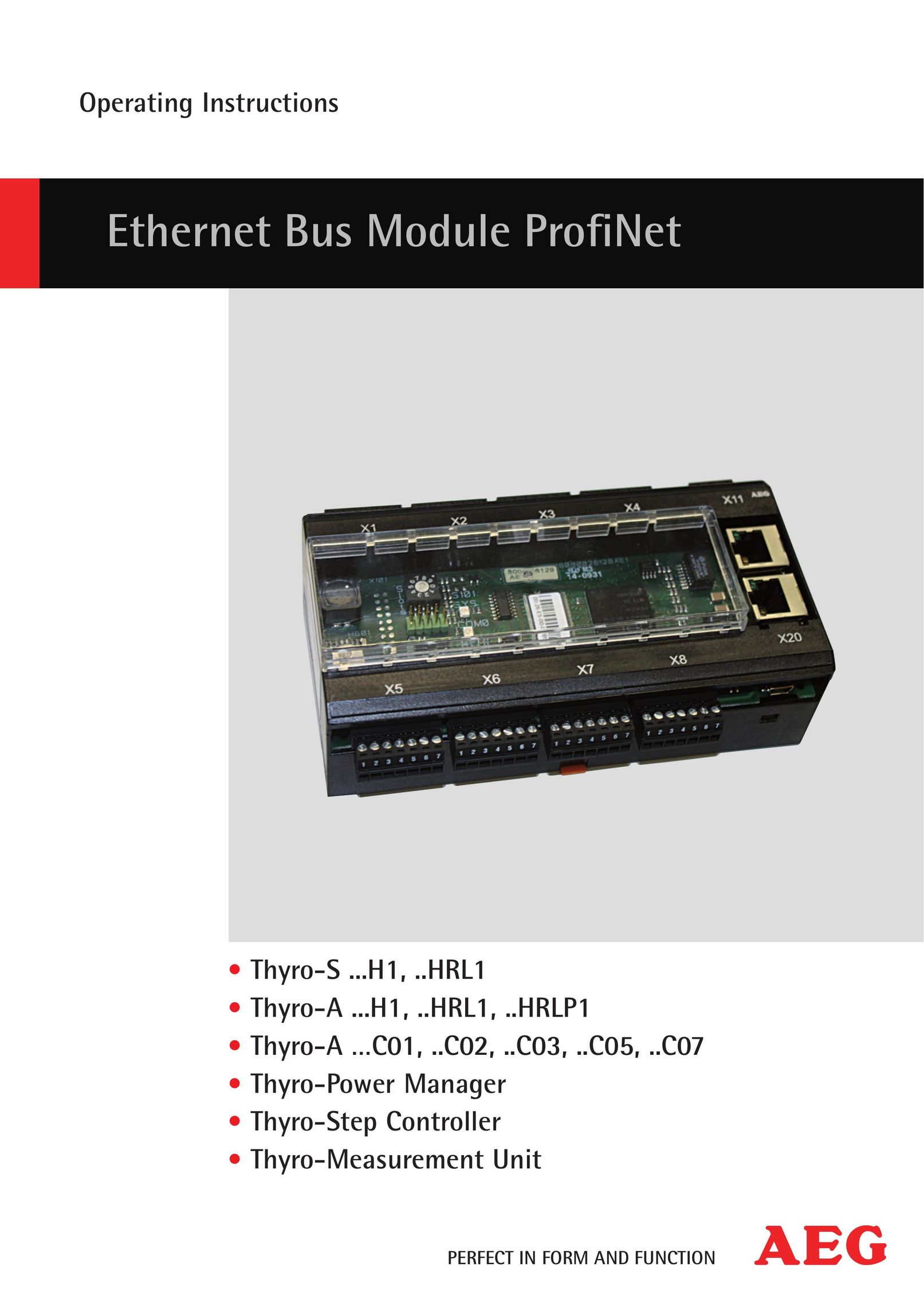 AEG Thyro-S H1 Network Card User Manual