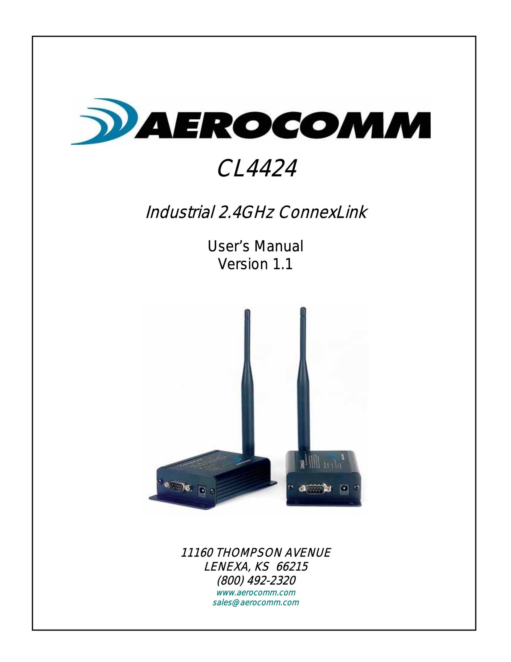 AeroComm CL4424 Network Card User Manual