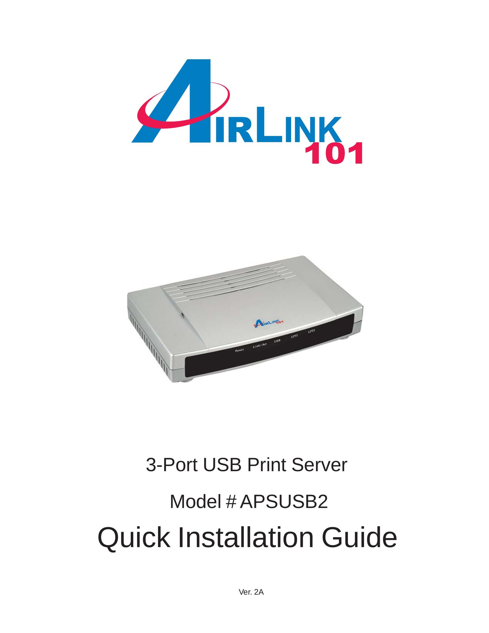 Airlink101 APSUSB2 Network Card User Manual