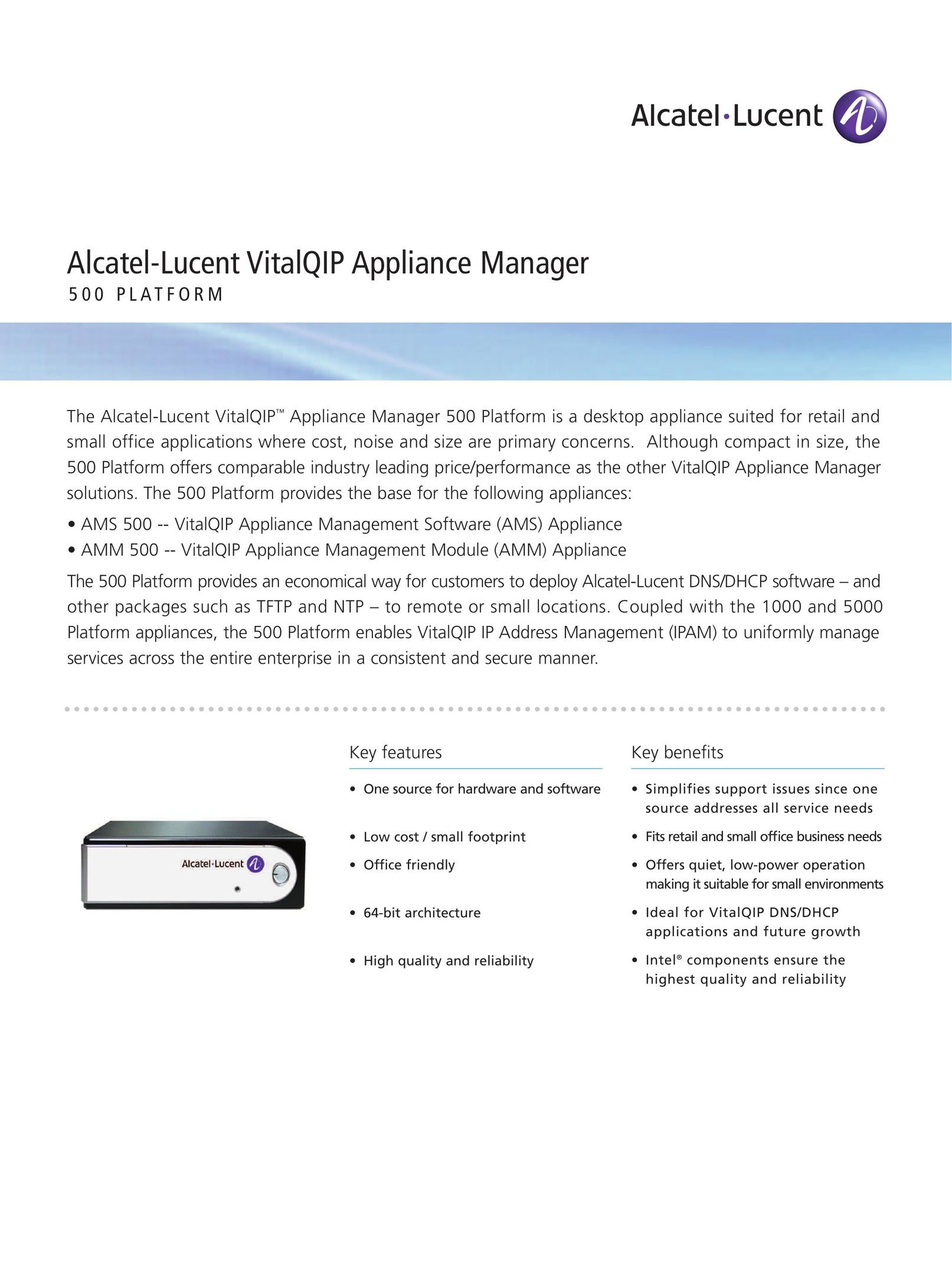 Alcatel-Lucent 500 Network Card User Manual