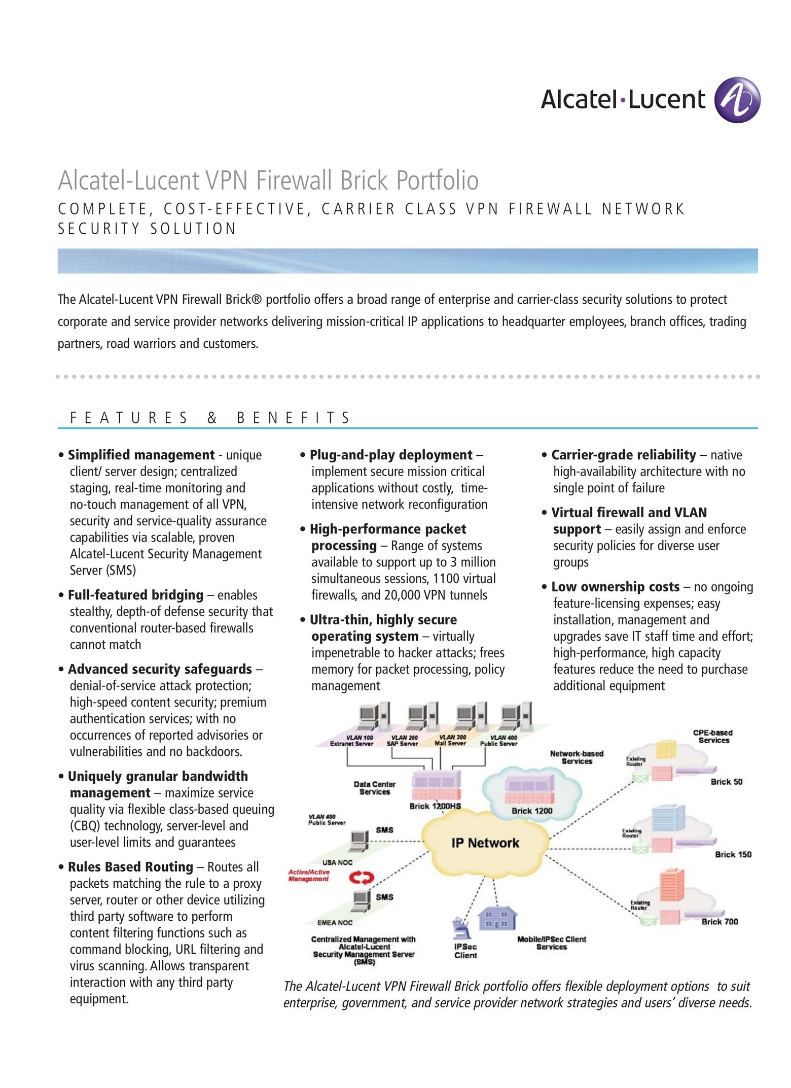 Alcatel-Lucent VPN Firewall Brick Portfolio Network Card User Manual