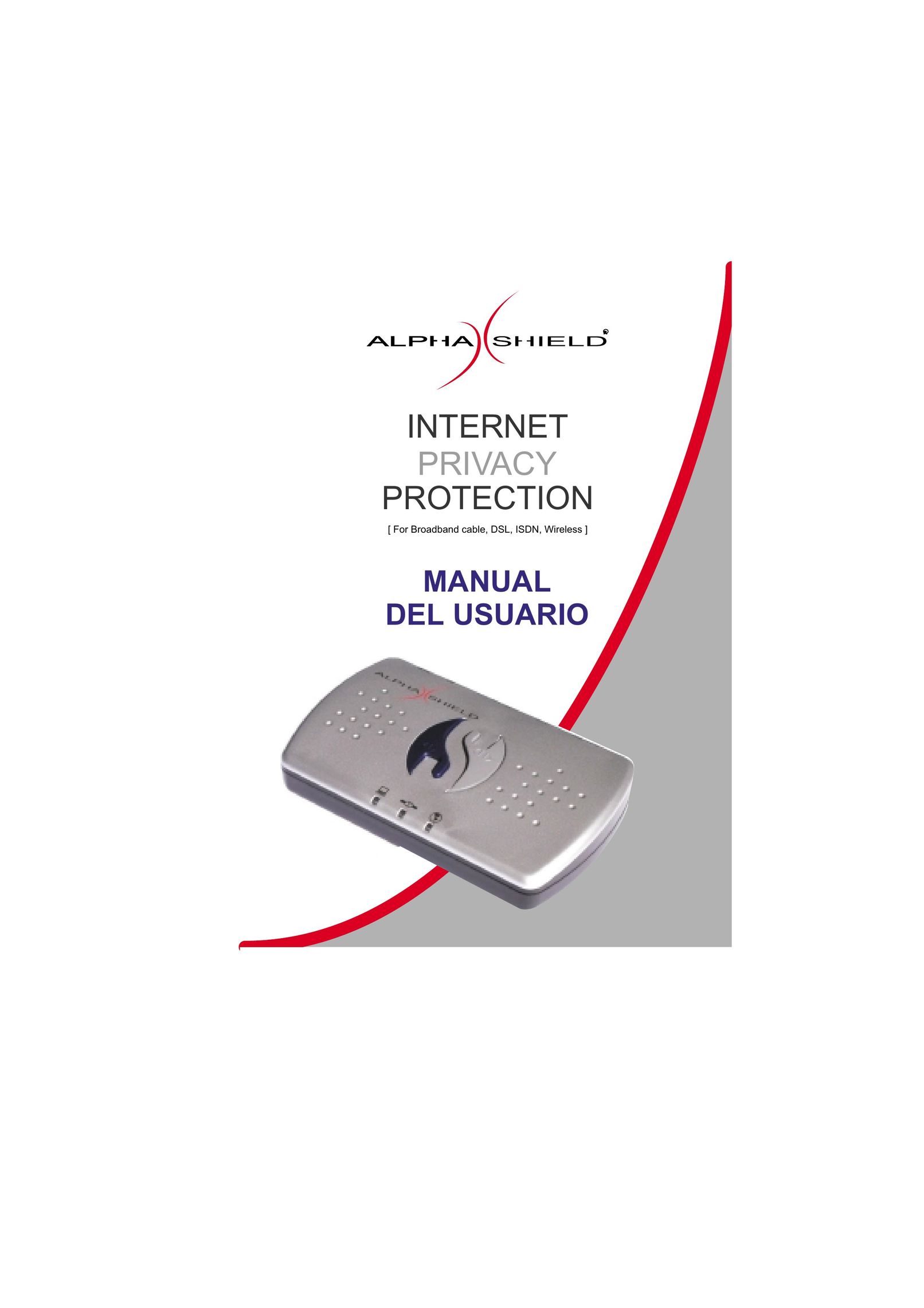 AlphaShield INTERNET PRIVACY PROTECTION Network Card User Manual