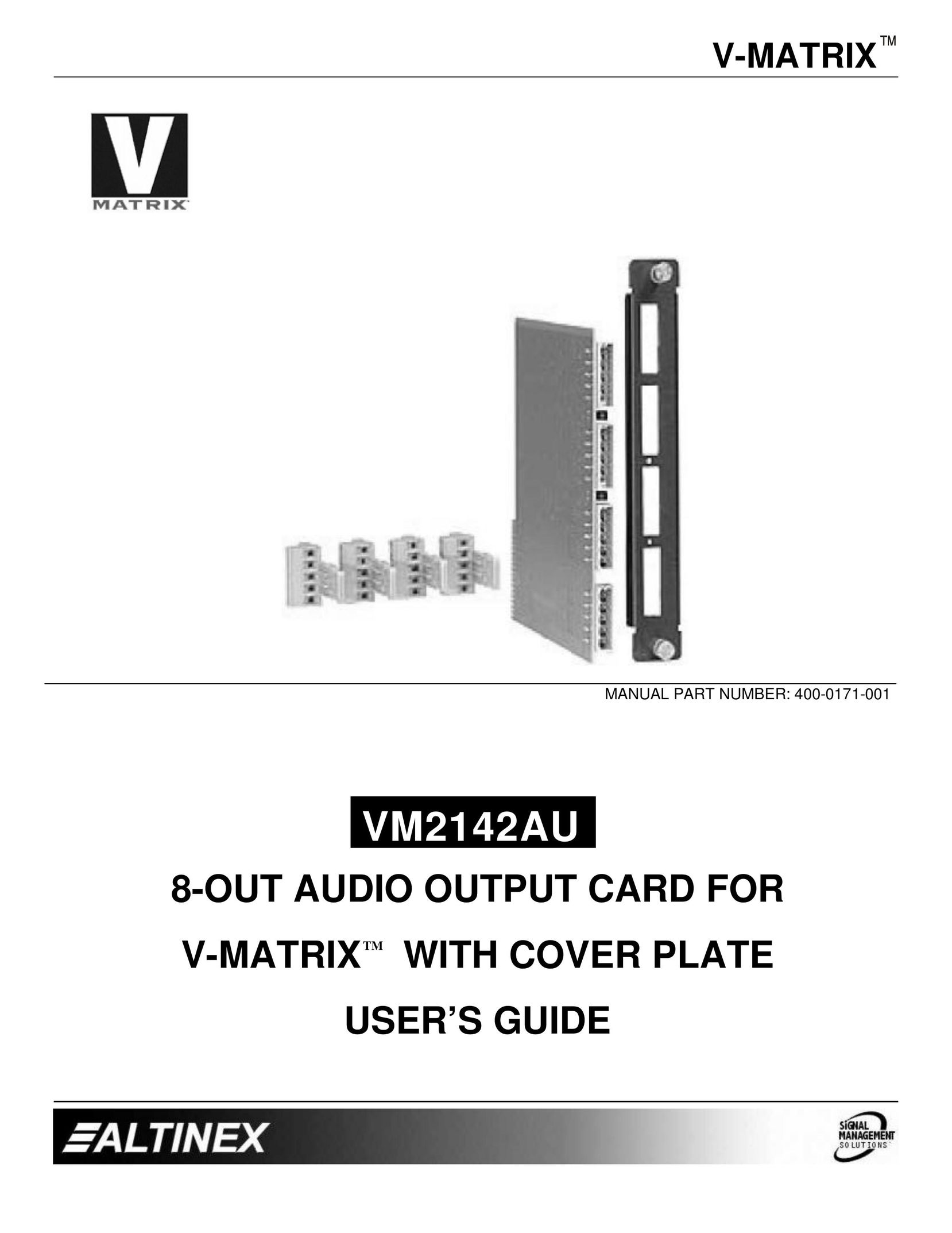 Altinex VM2142AU Network Card User Manual