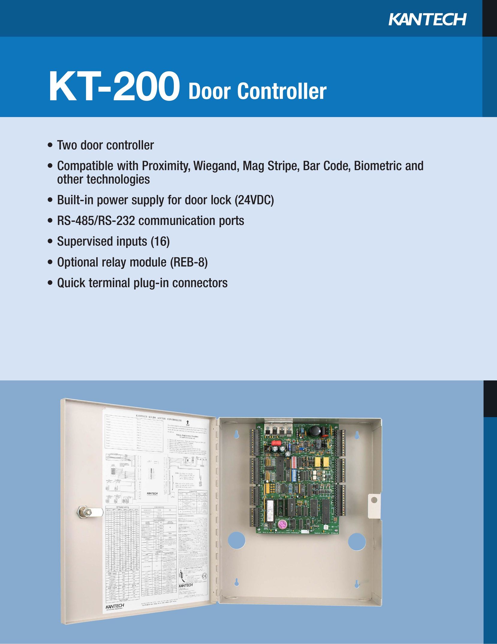 American Dynamics KT-200 Network Card User Manual