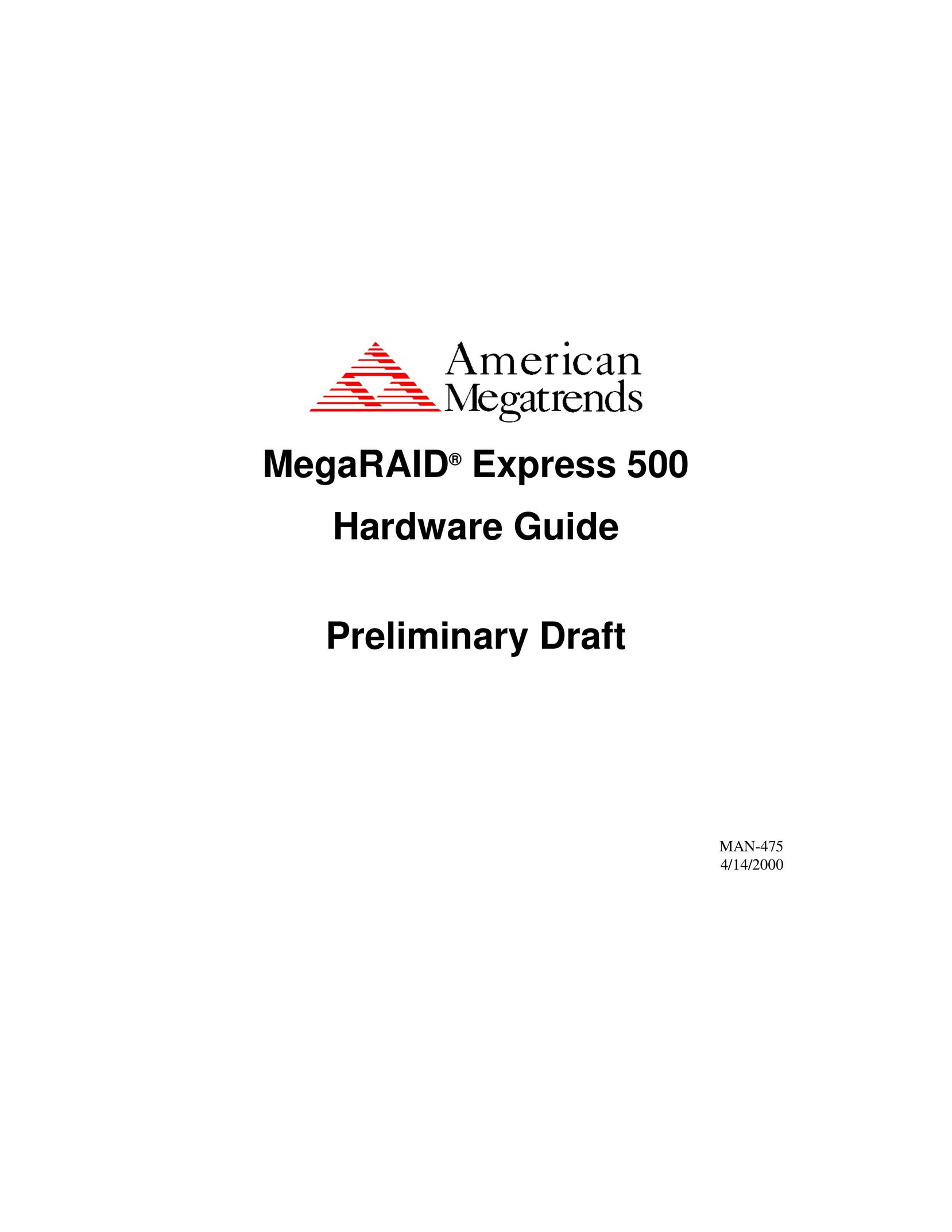American Megatrends Express 500 Network Card User Manual