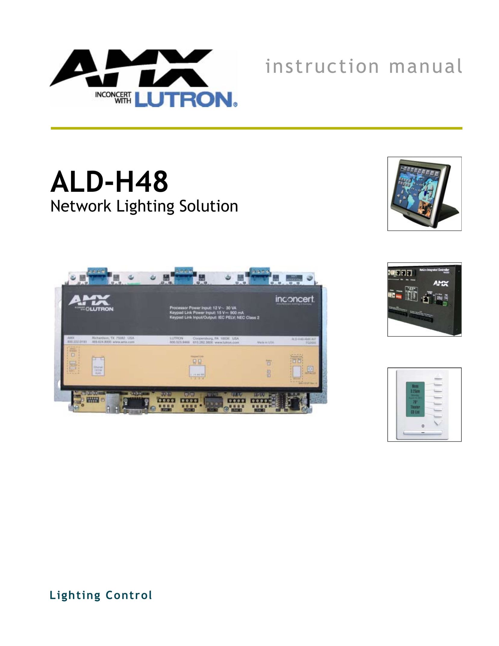 AMX ALD-H48 Network Card User Manual