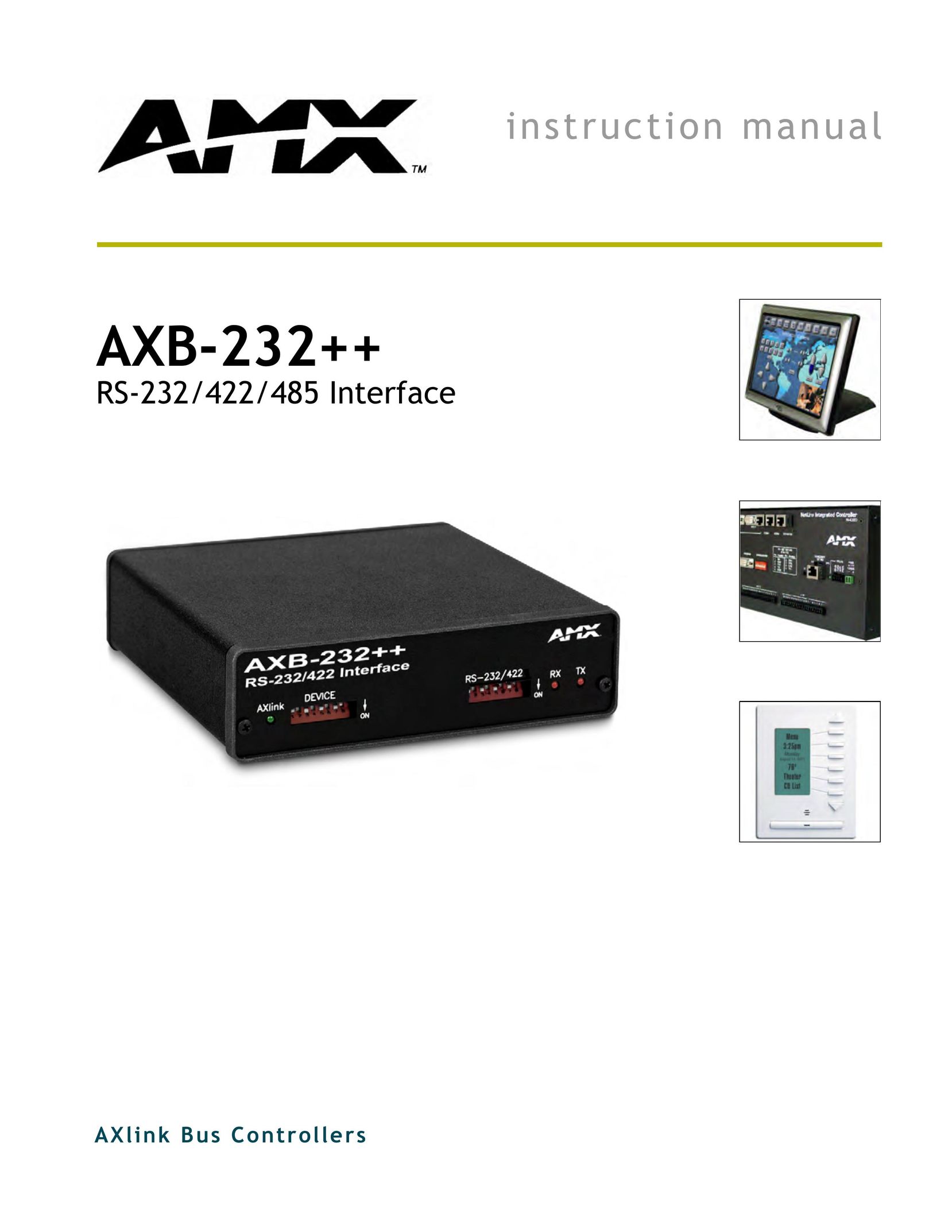 AMX AXB-232++ Network Card User Manual