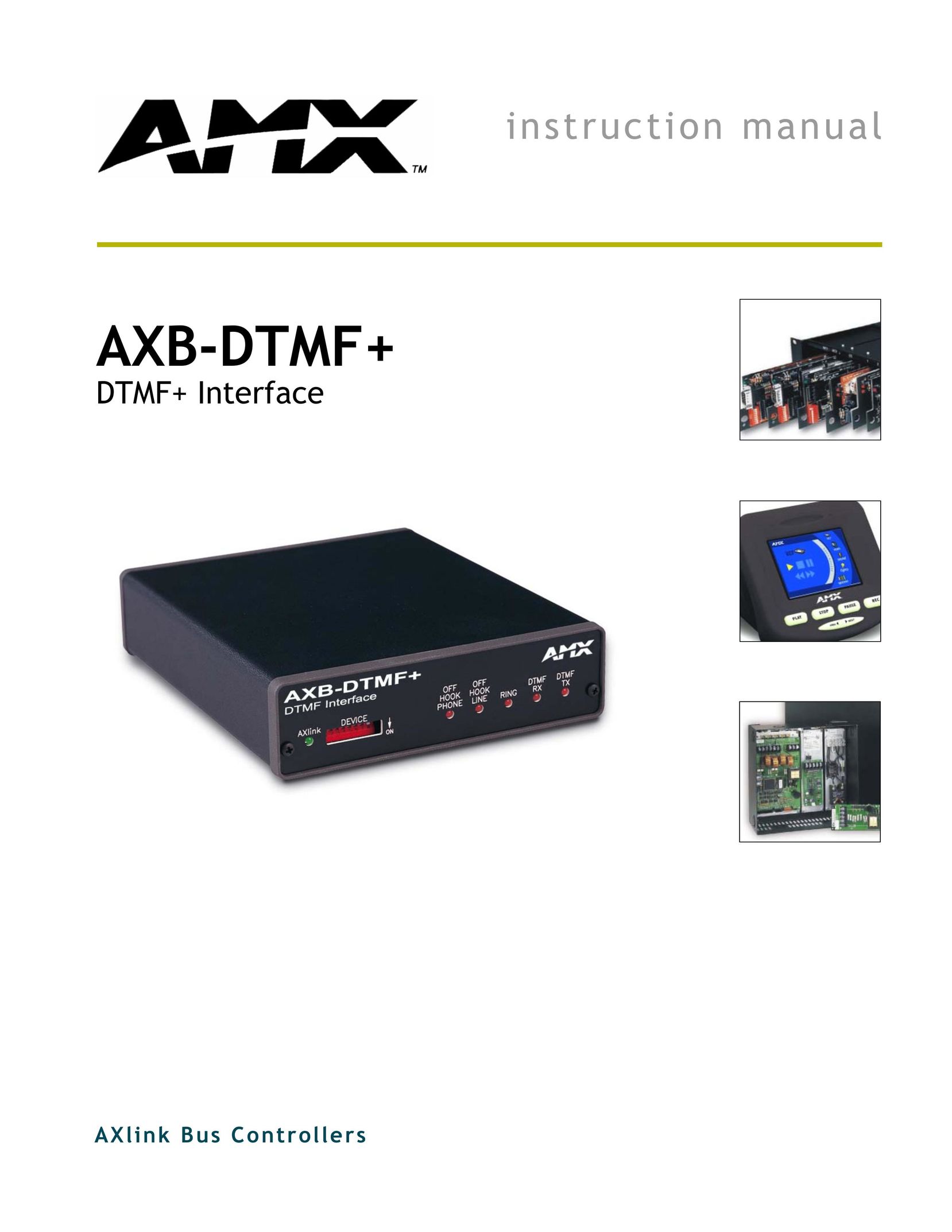 AMX AXB-DTMF+ Network Card User Manual