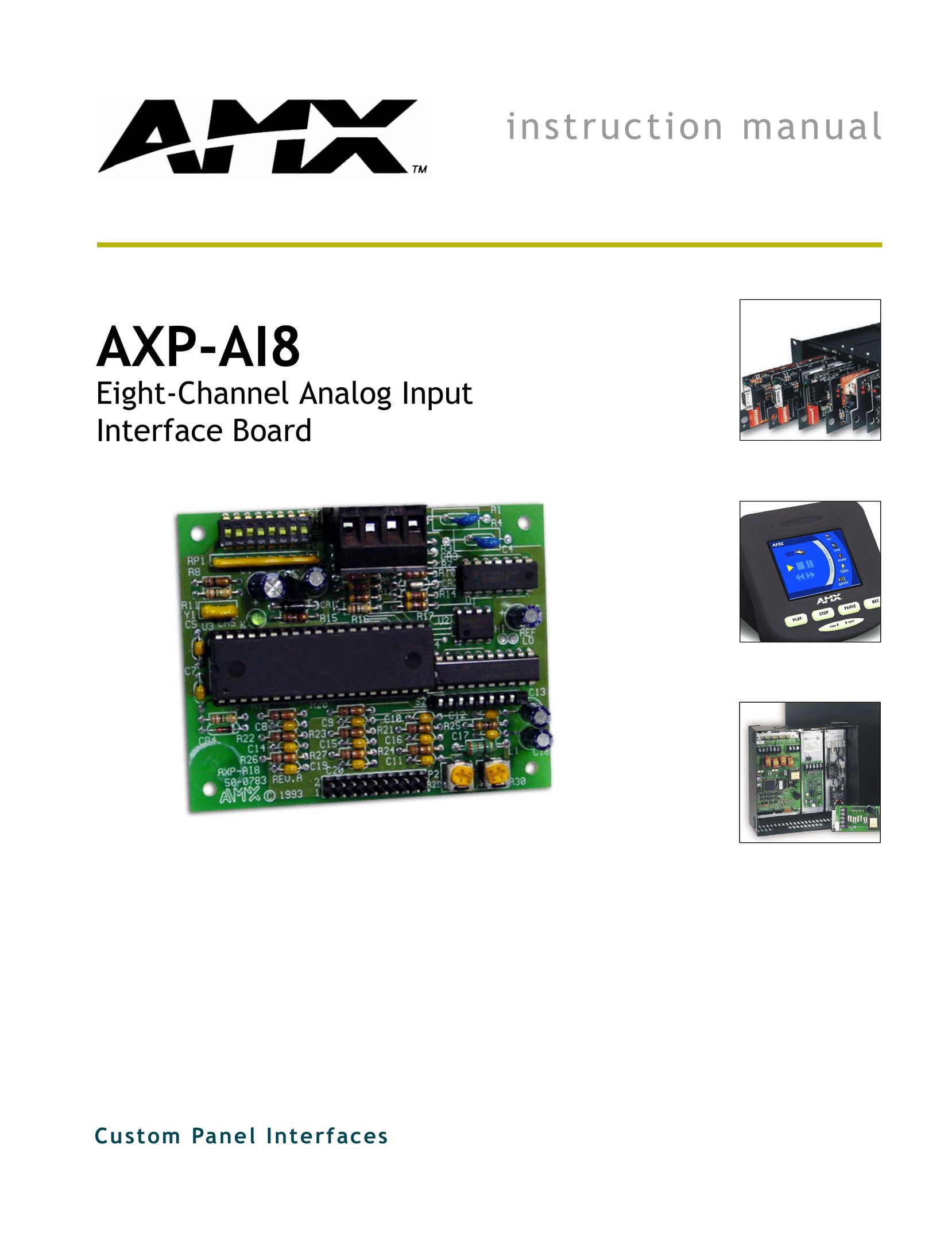 AMX AXP-AI8 Network Card User Manual