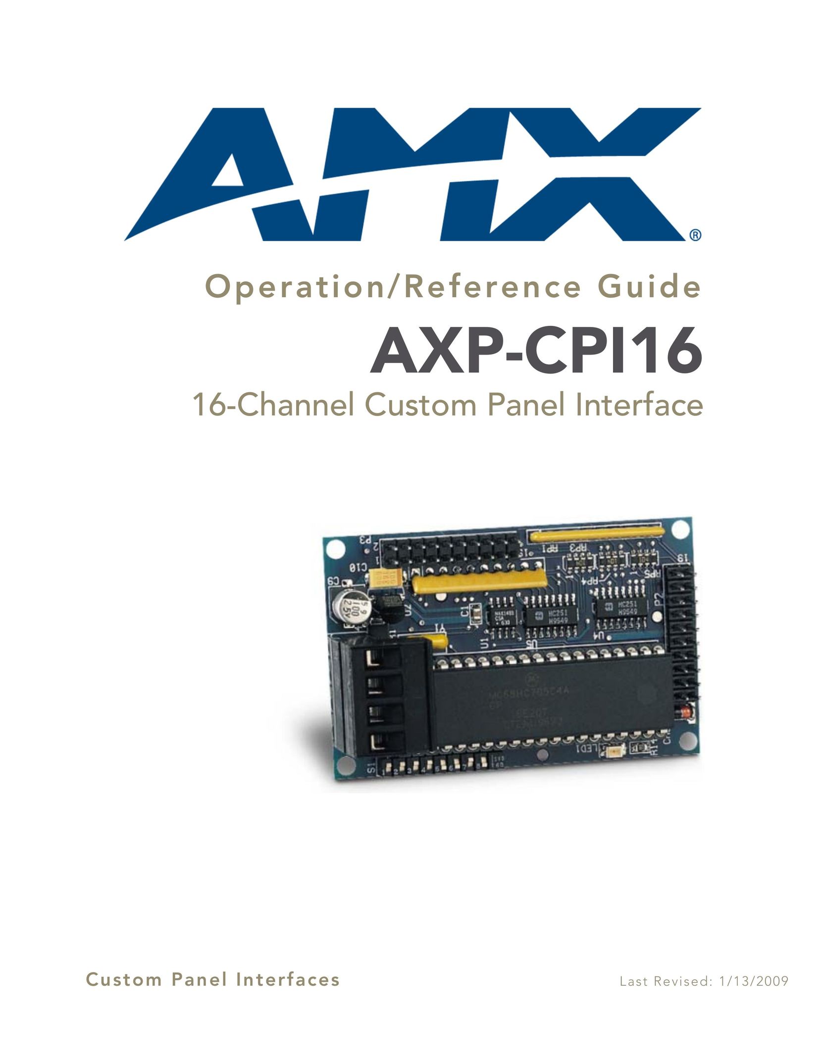 AMX AXP-CPI16 Network Card User Manual