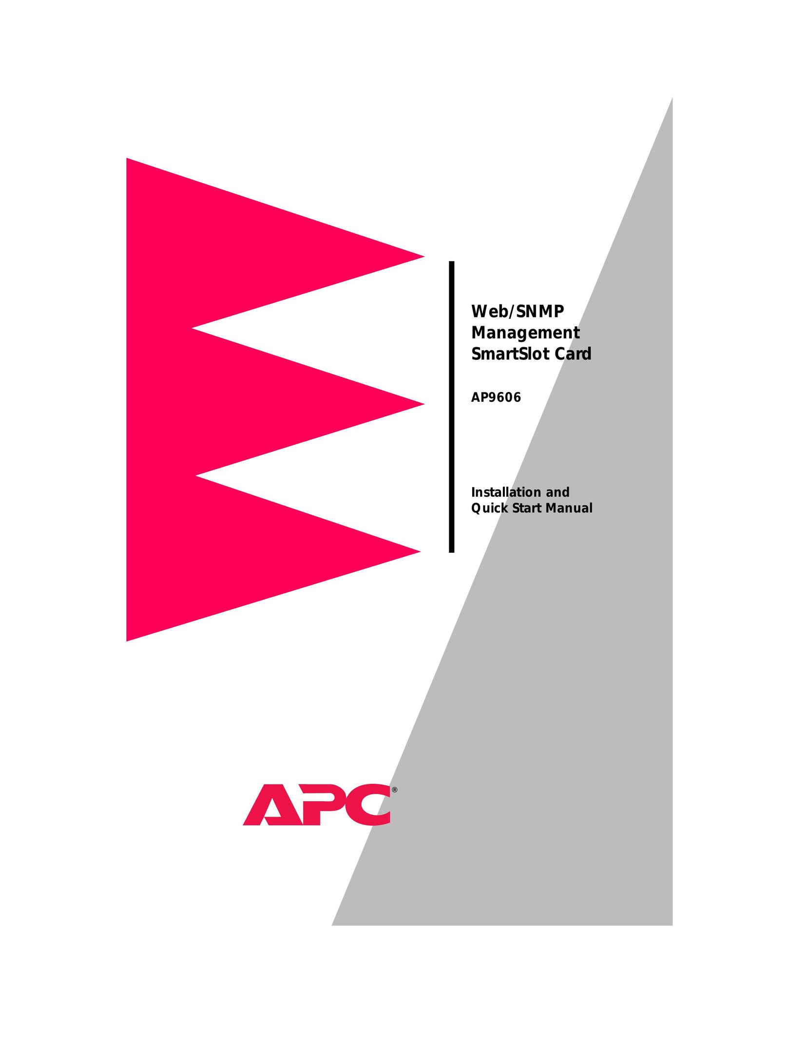 APC AP9606 Network Card User Manual