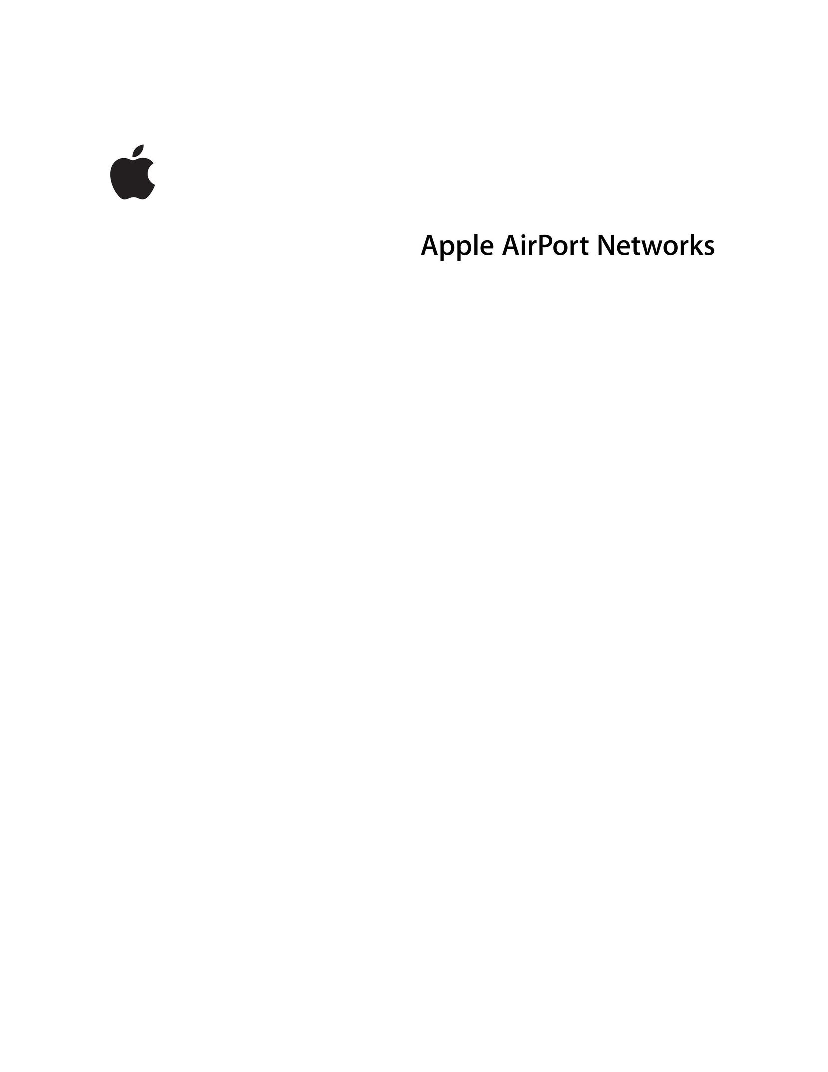 Apple AirPort Networks Network Card User Manual