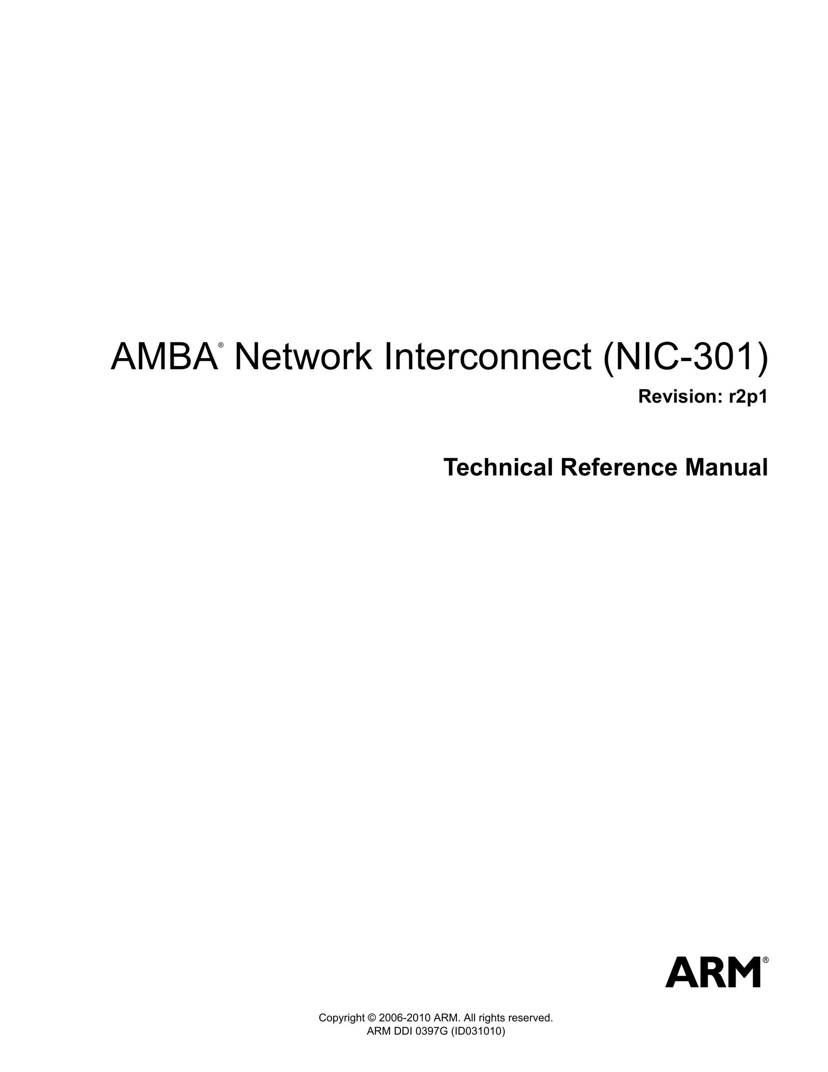 ARM NIC-301 Network Card User Manual