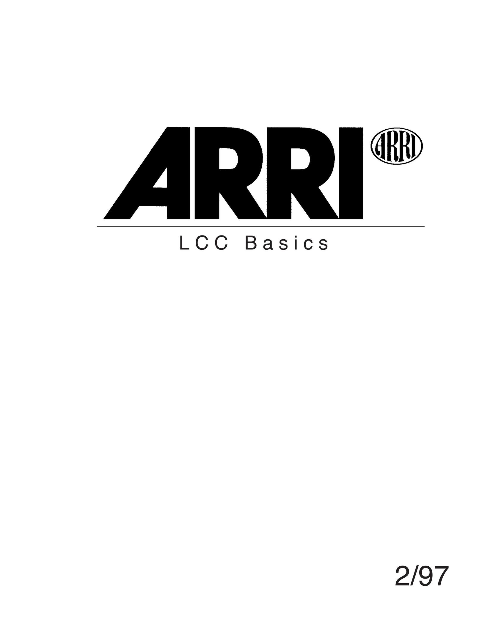 ARRI Arriflex LCC Network Card User Manual