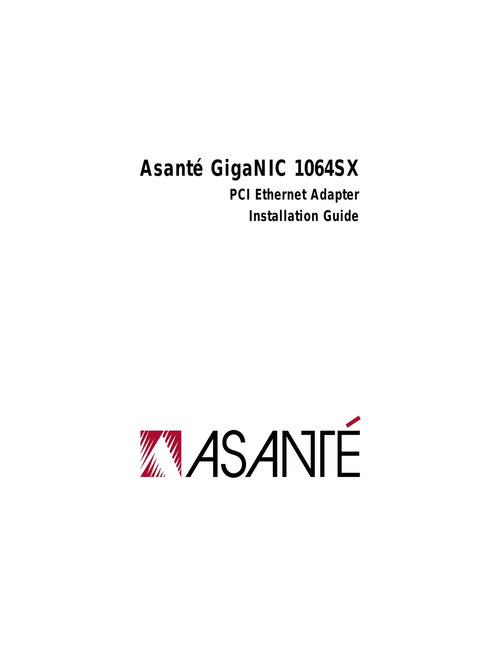 Asante Technologies 1064SX Network Card User Manual
