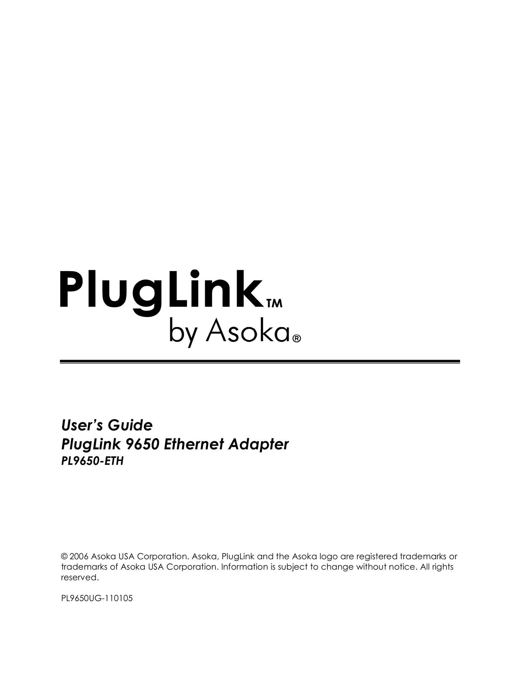 Asoka PL9650-ETH Network Card User Manual
