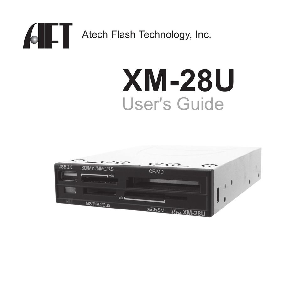Atech Flash Technology XM-28U Network Card User Manual