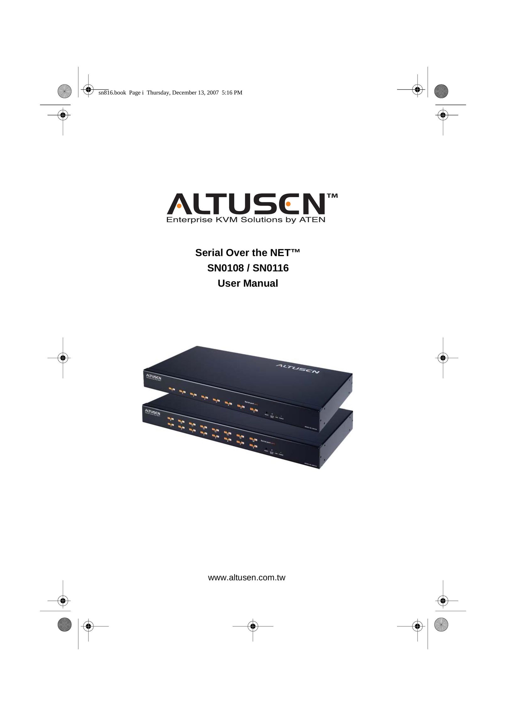 ATEN Technology NETTM SN0108 Network Card User Manual