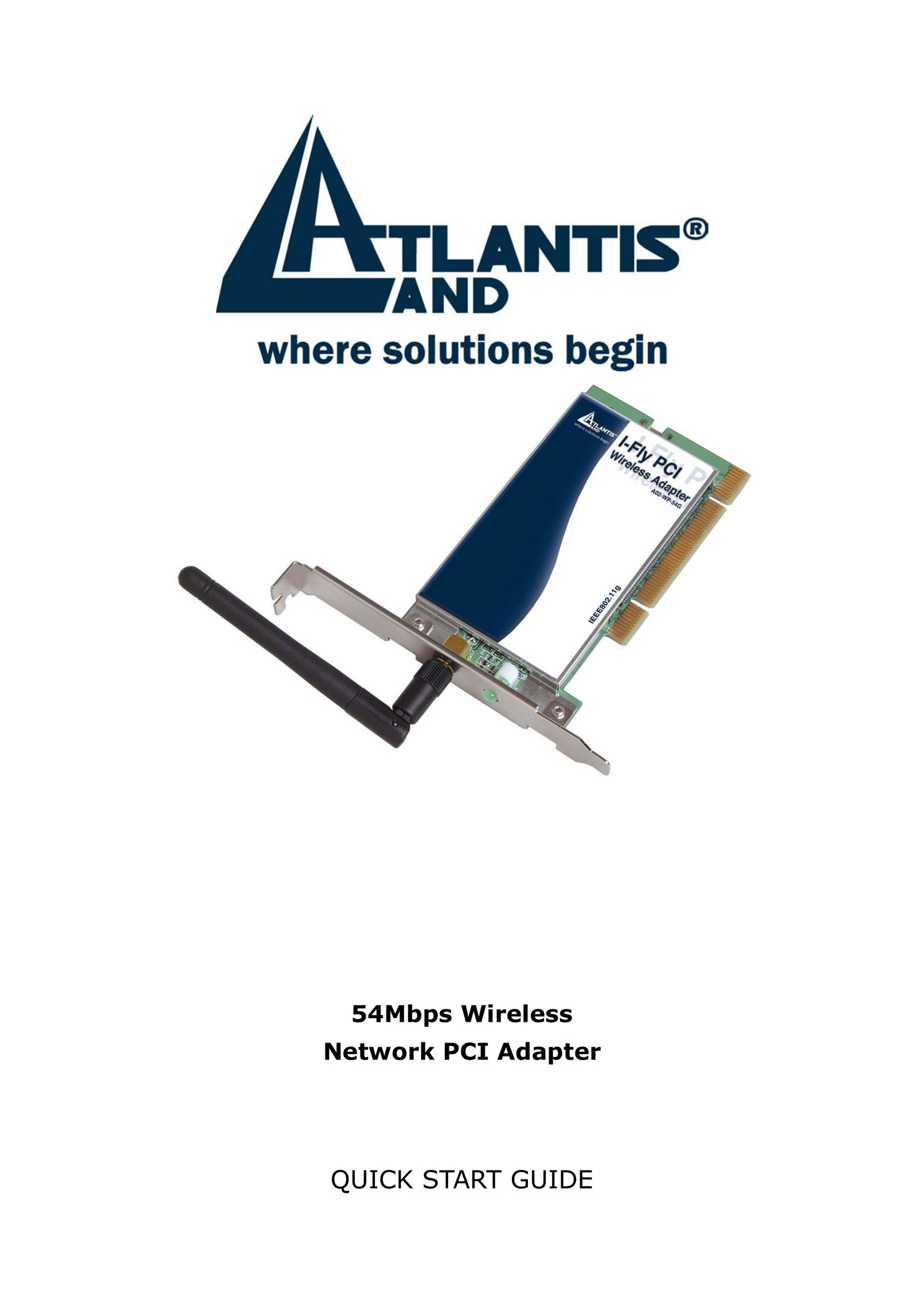 Atlantis Land 1066 A02-WP-54G GE01 Network Card User Manual