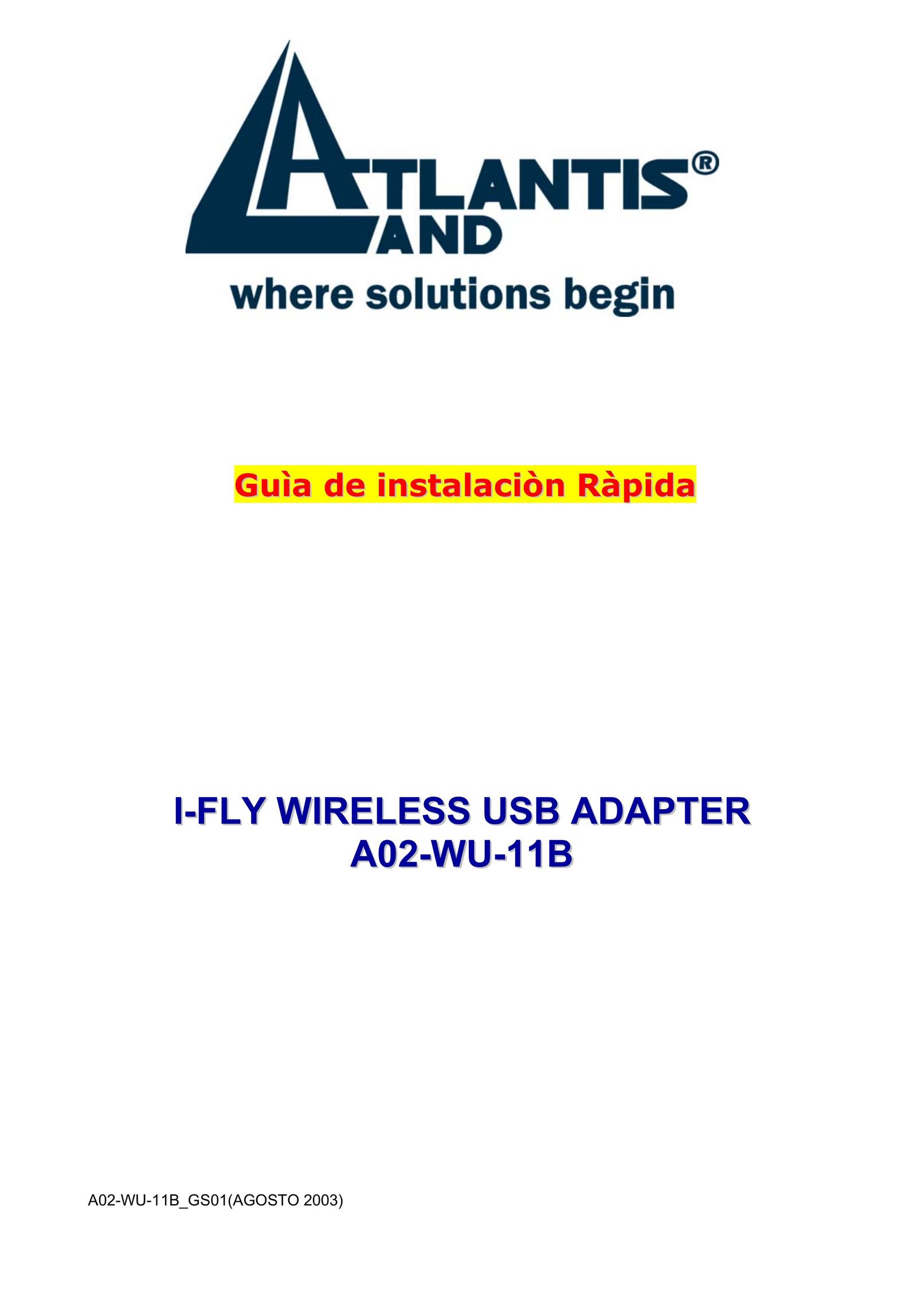 Atlantis Land A02-WU-11B Network Card User Manual