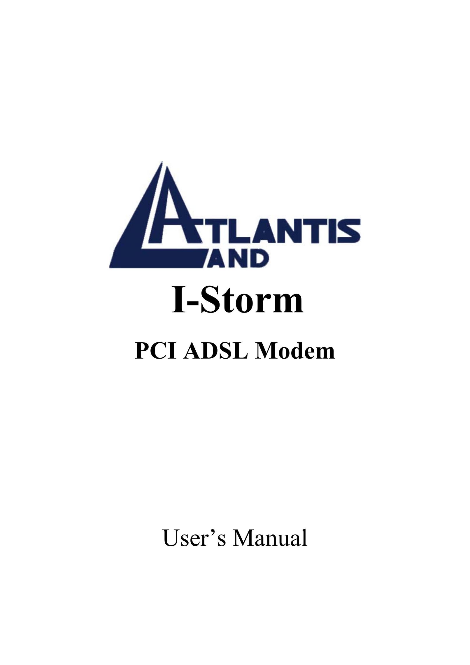 Atlantis Land I-Storm Network Card User Manual
