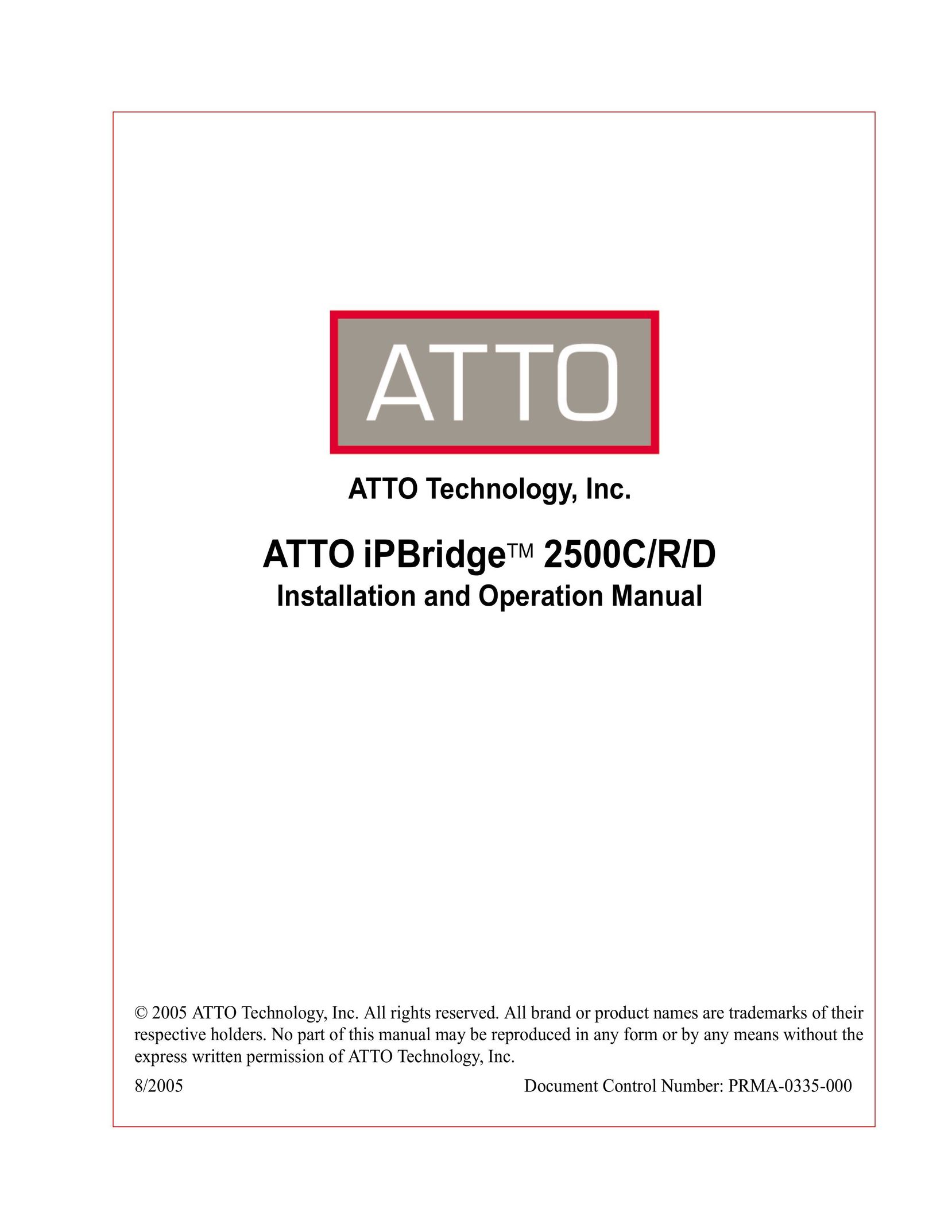ATTO Technology 2500C Network Card User Manual