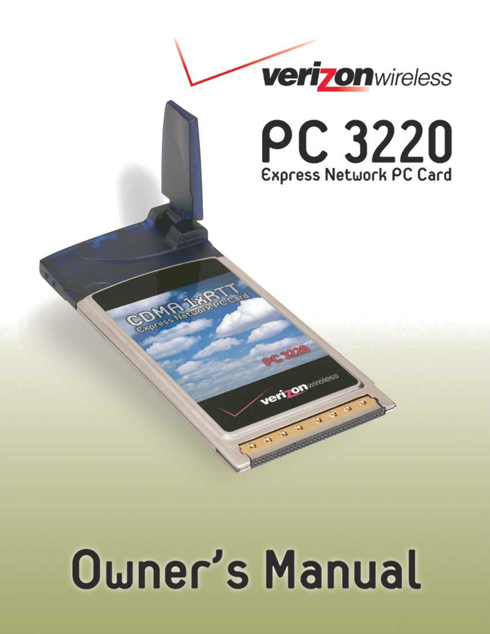Audiovox PC 3220 Network Card User Manual