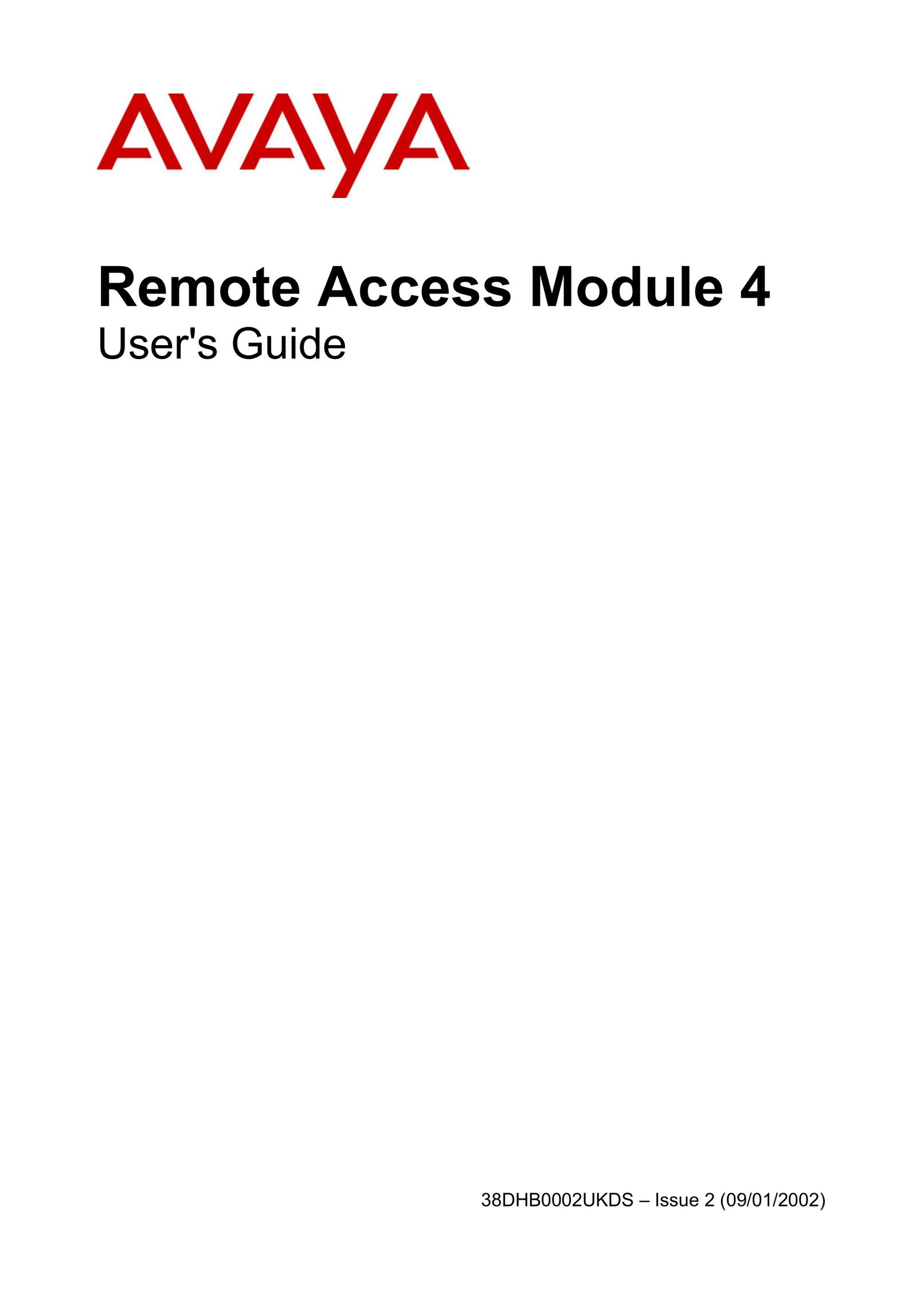Avaya Remote Access Module 4 Network Card User Manual
