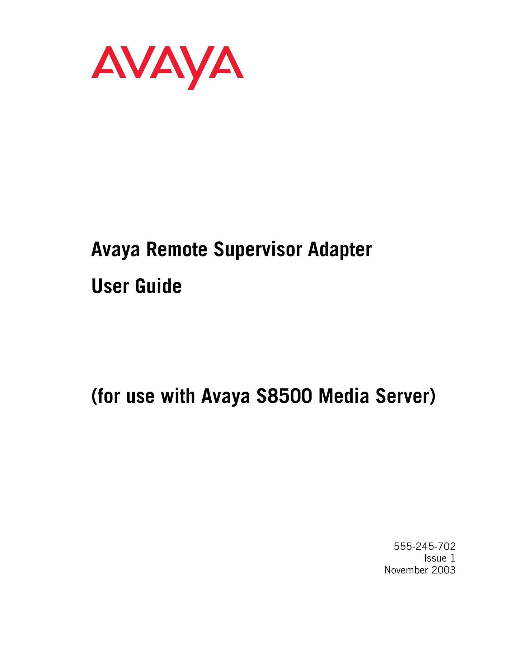 Avaya S8500 Network Card User Manual